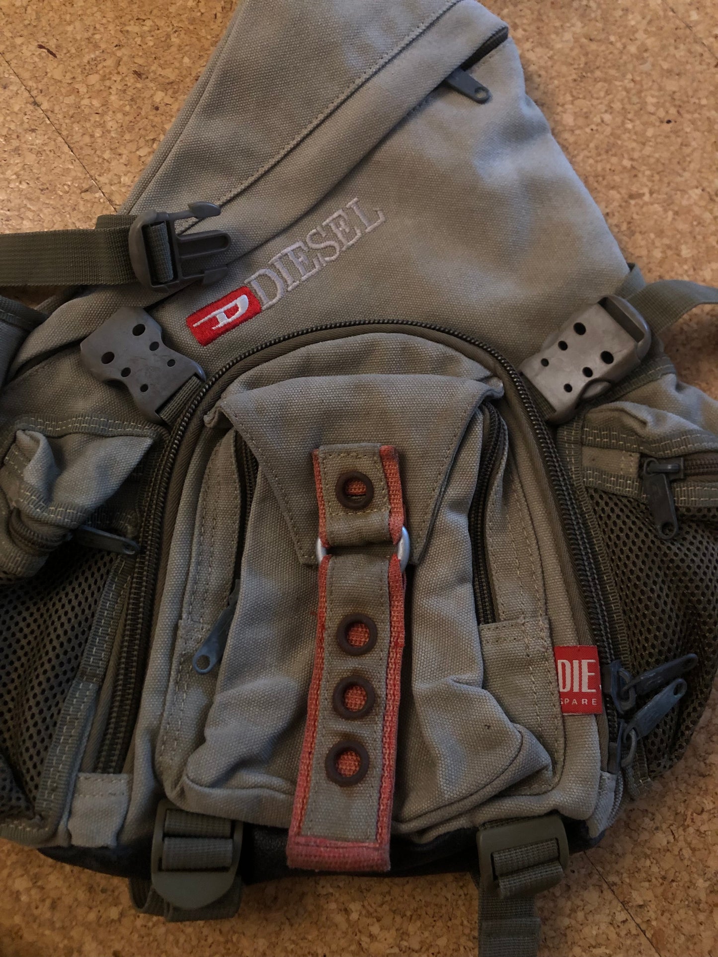 Vintage Diesel military sling bag