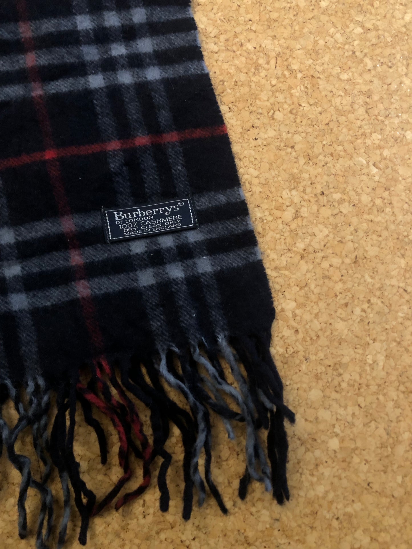 Vintage Burberry scarf blue