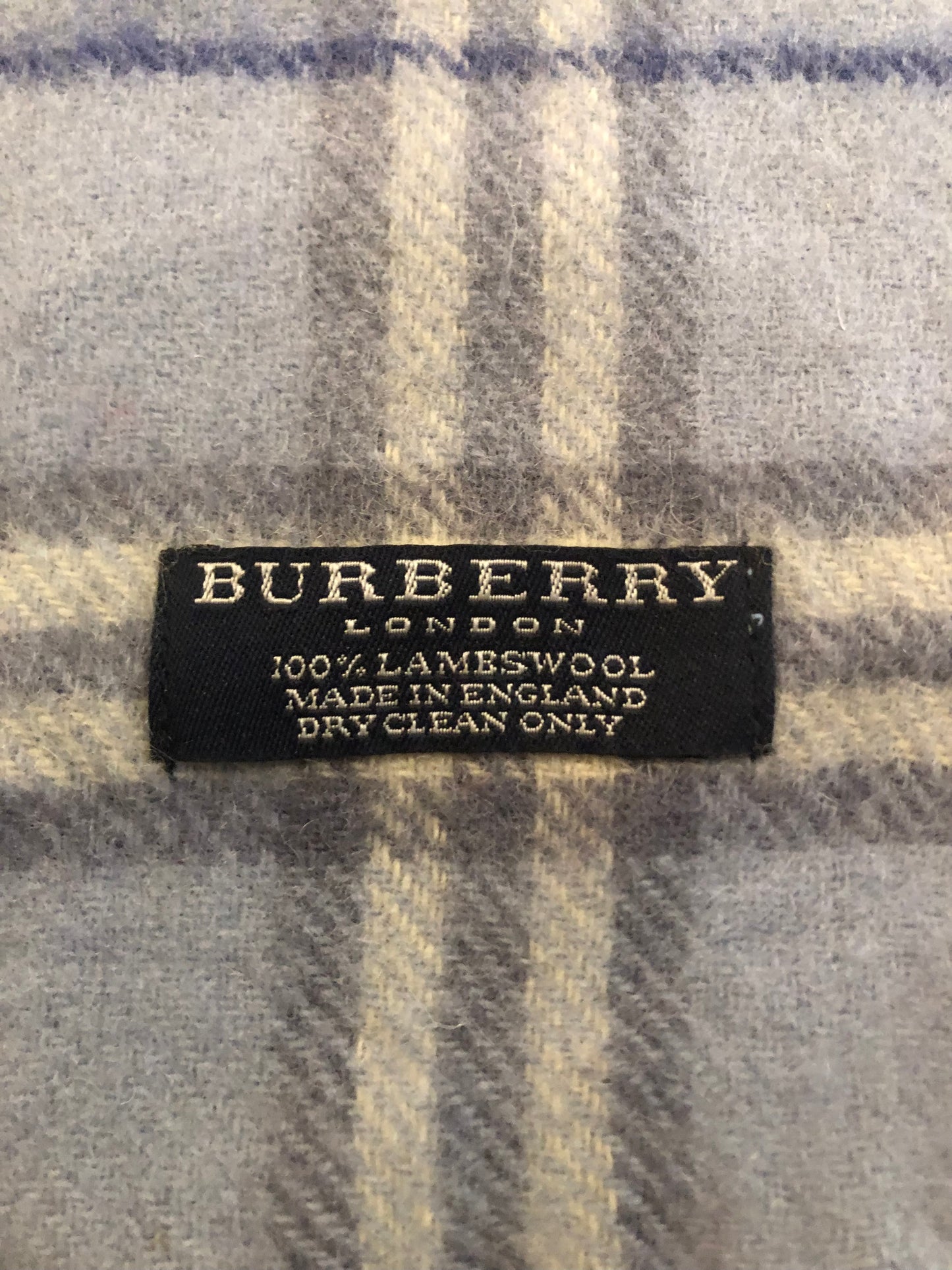 Vintage Burberry scarf light blue