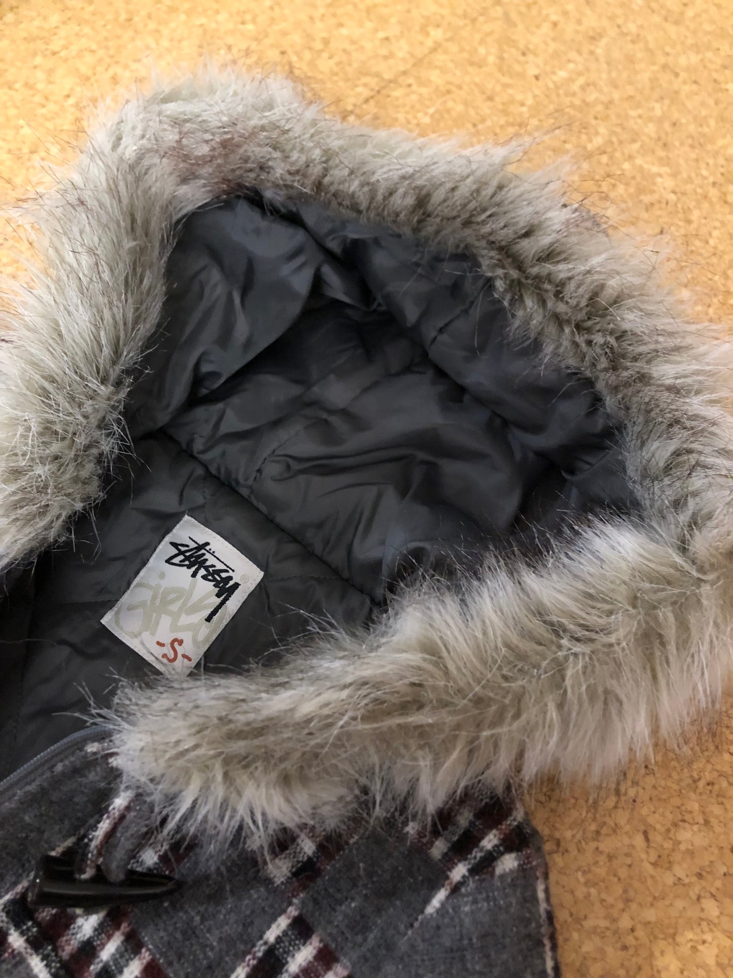 Stüssy woman fur hoodie (S)