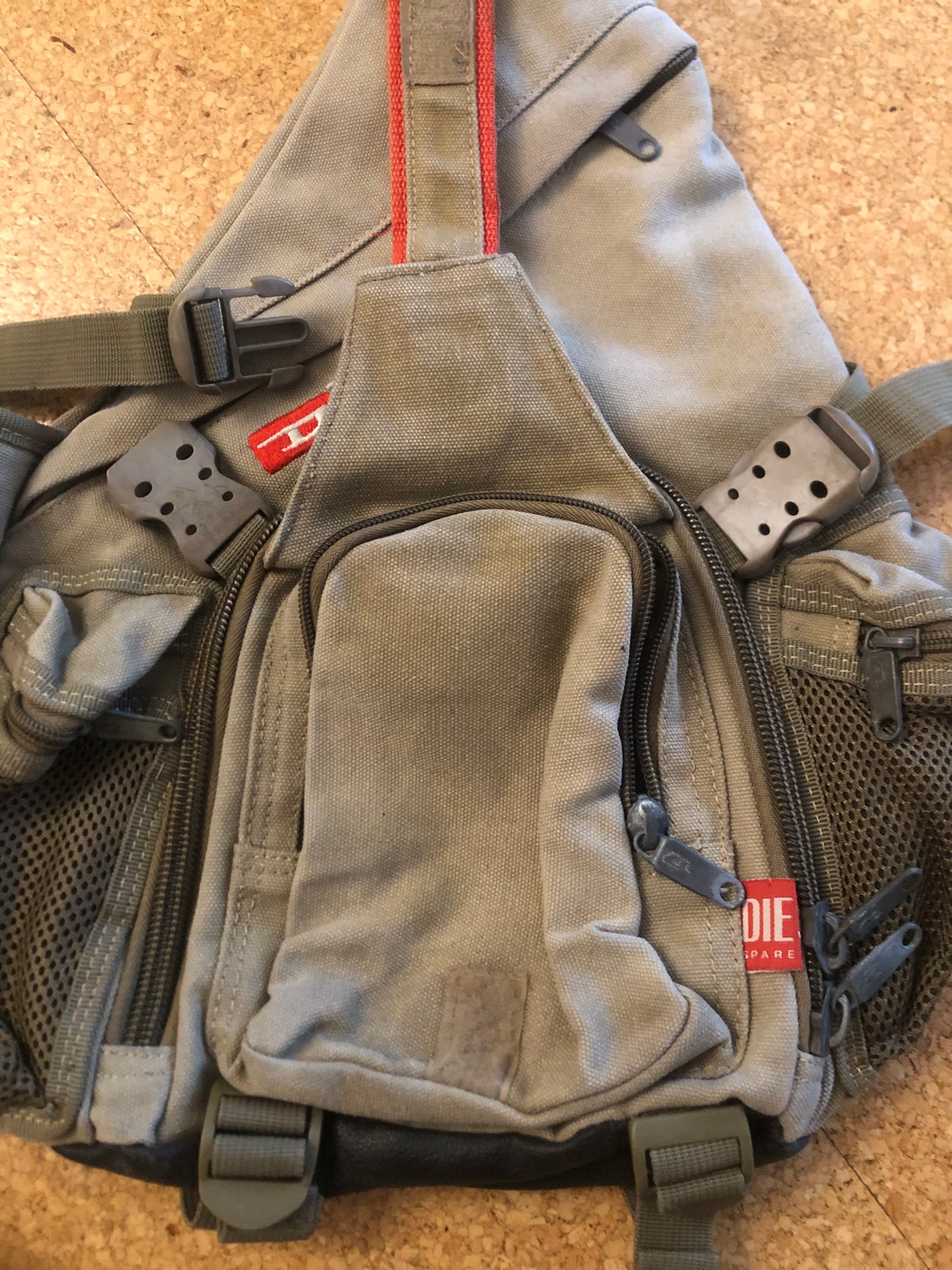 Vintage Diesel military sling bag