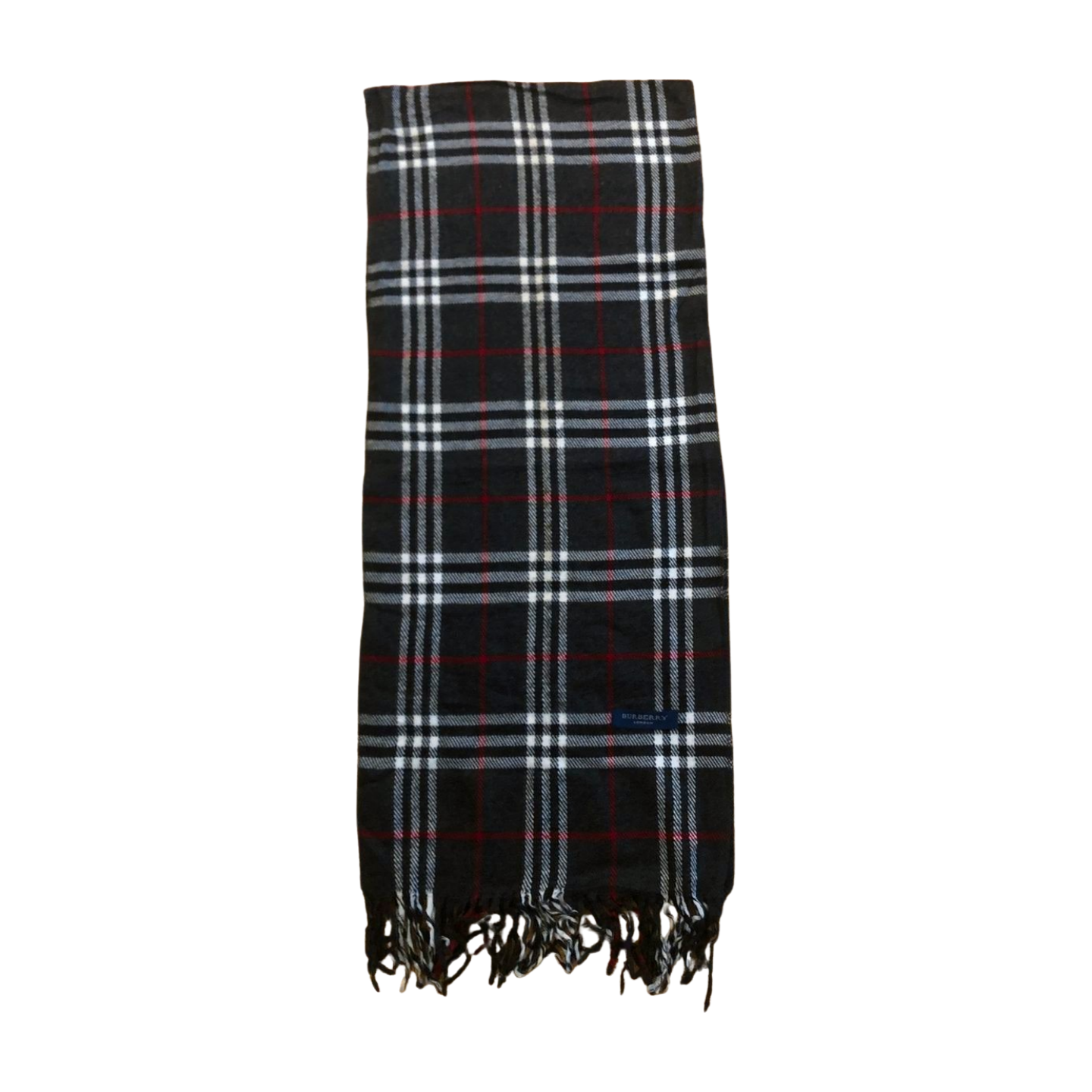 Vintage Burberry scarf grey