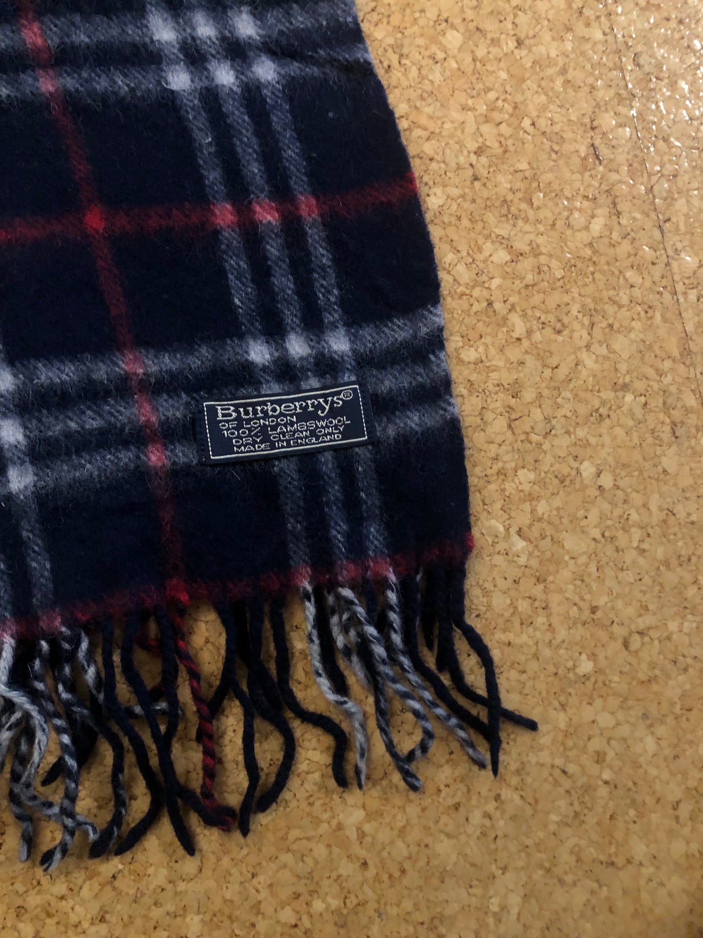 Vintage Burberry scarf blue