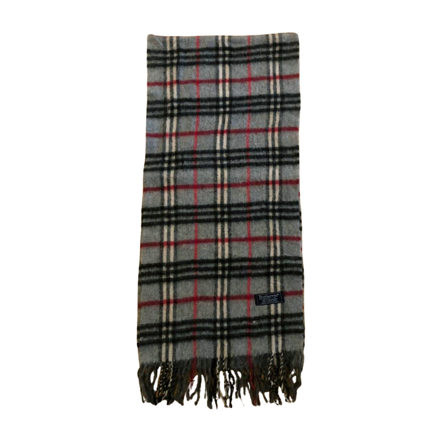 Vintage Burberry scarf grey