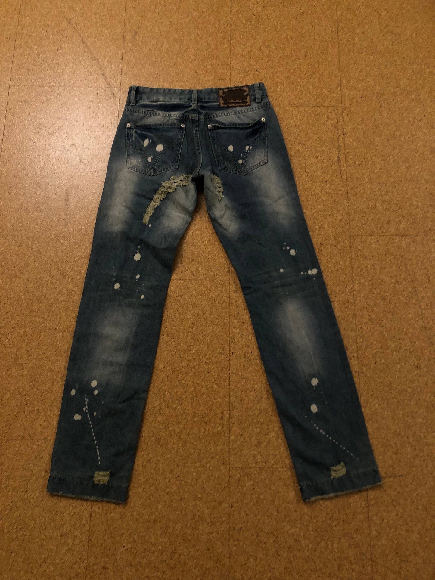 Vintage D&G distressed straight denim (W30/S)