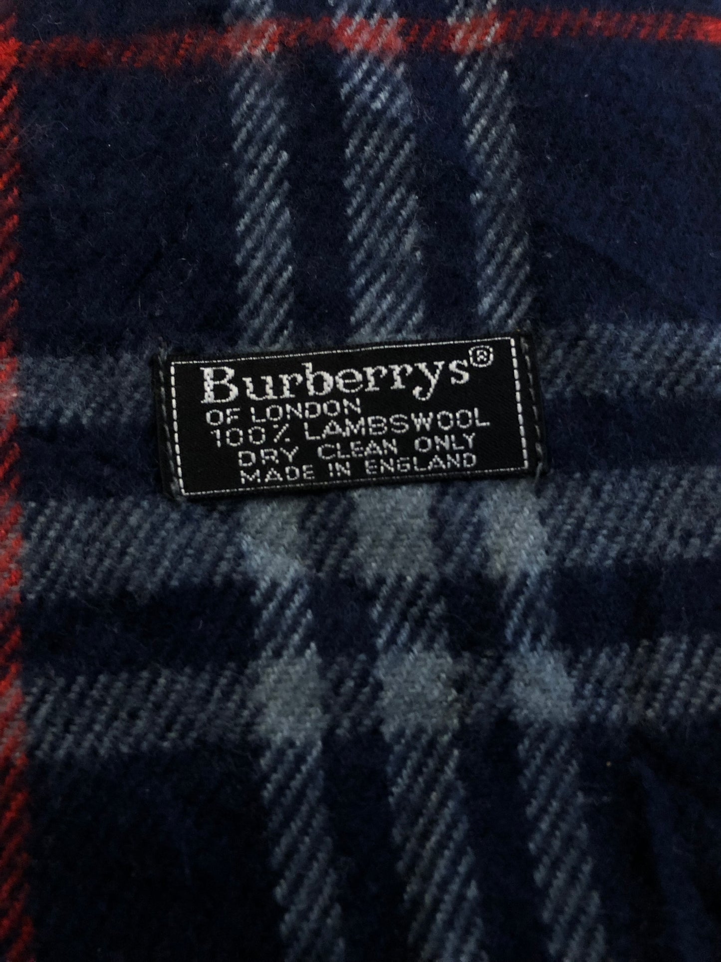 Vintage Burberry scarf blue