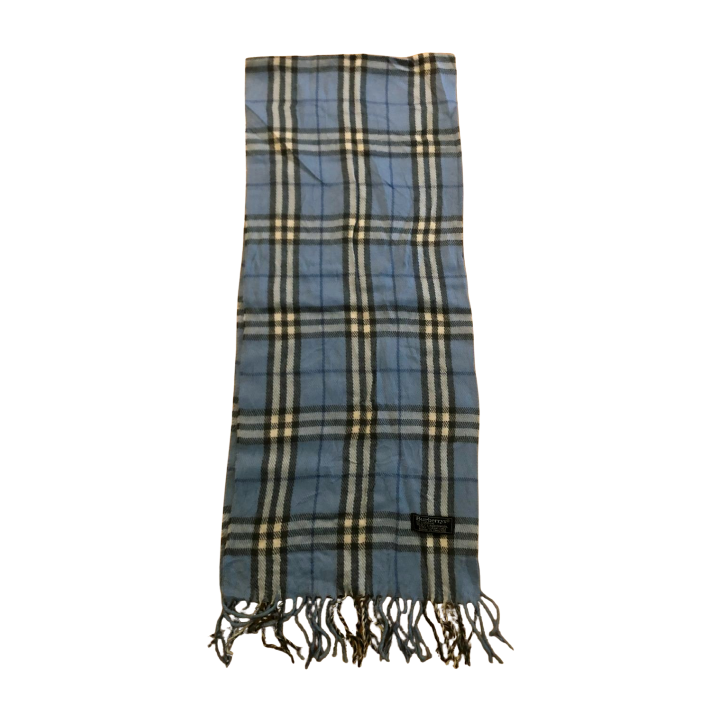 Vintage Burberry scarf light blue