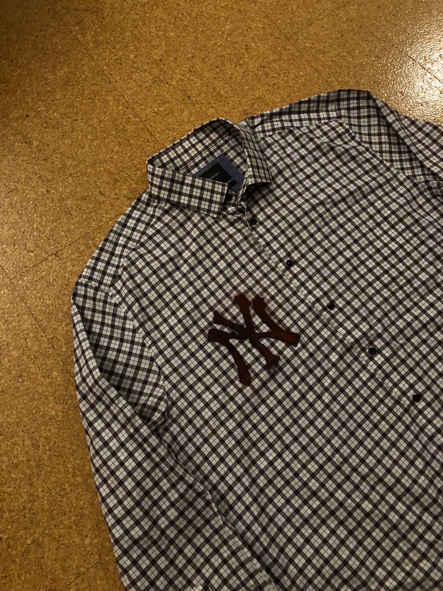 Vintage customized cropped NY Flanell Shirt (L)