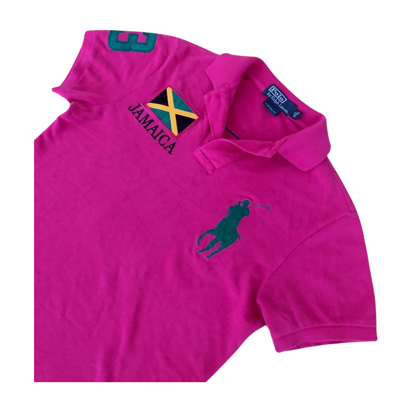 Vintage Ralph Lauren big pony Jamaica Polo Shirt (M)