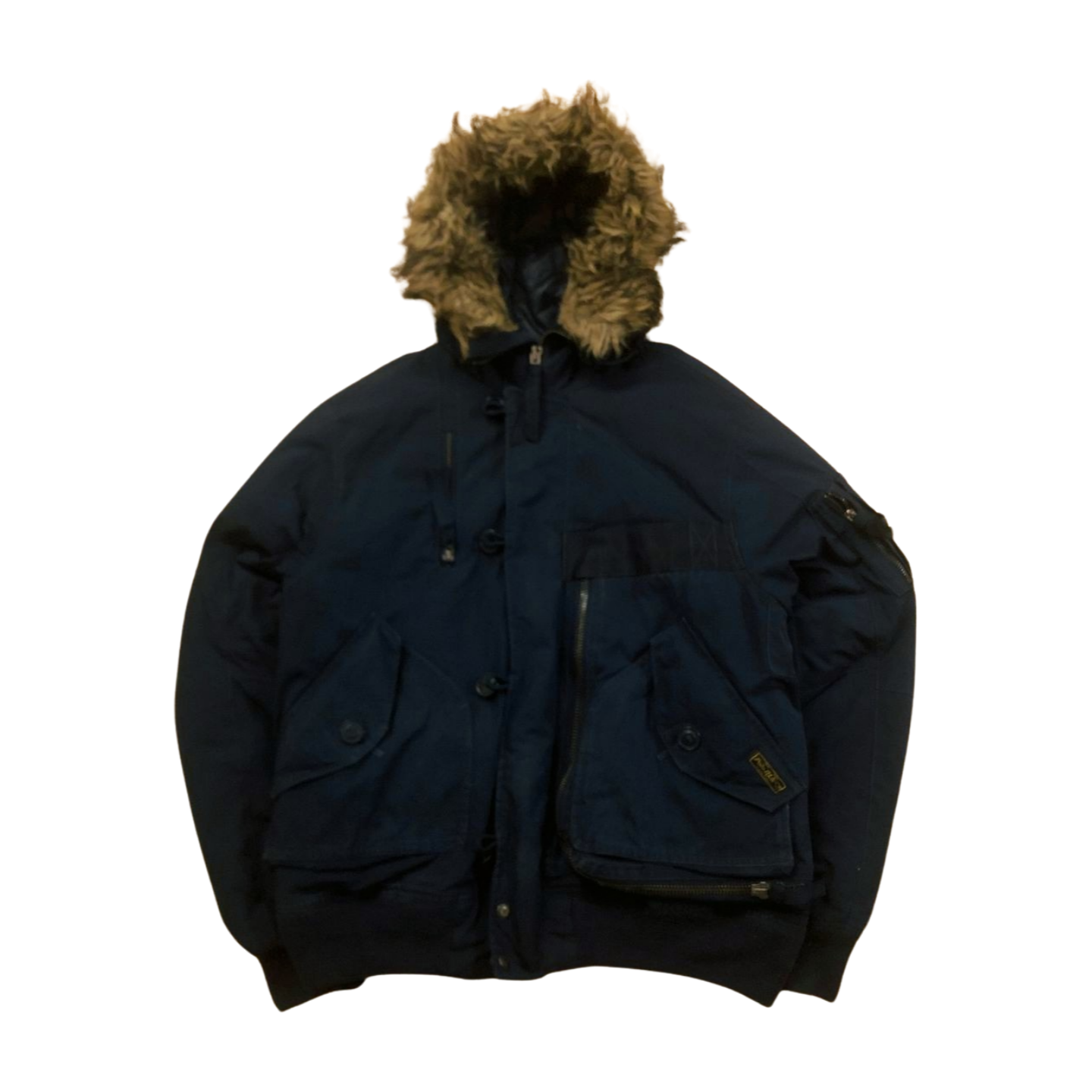 Vintage Ralph Lauren fur hood jacket