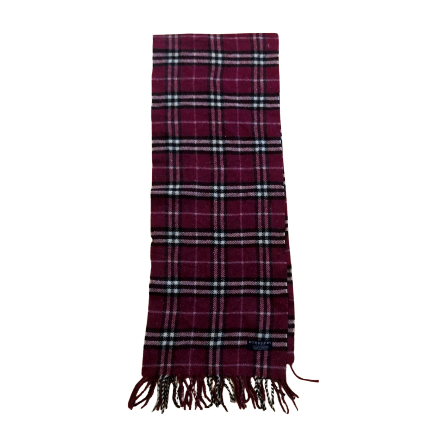 Vintage Burberry scarf red