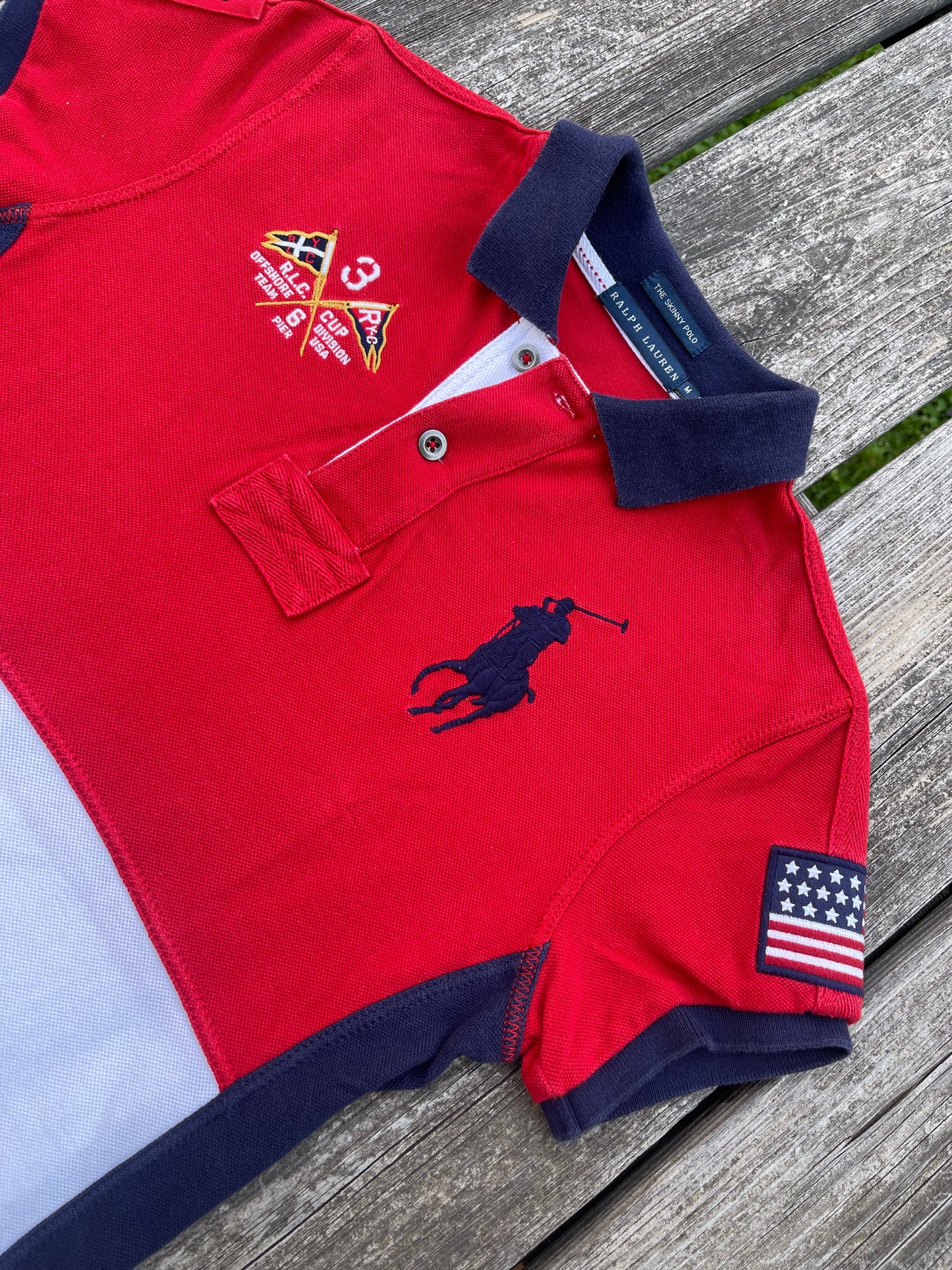 Ralph Lauren USA Big Pony Skinny Polo (M)