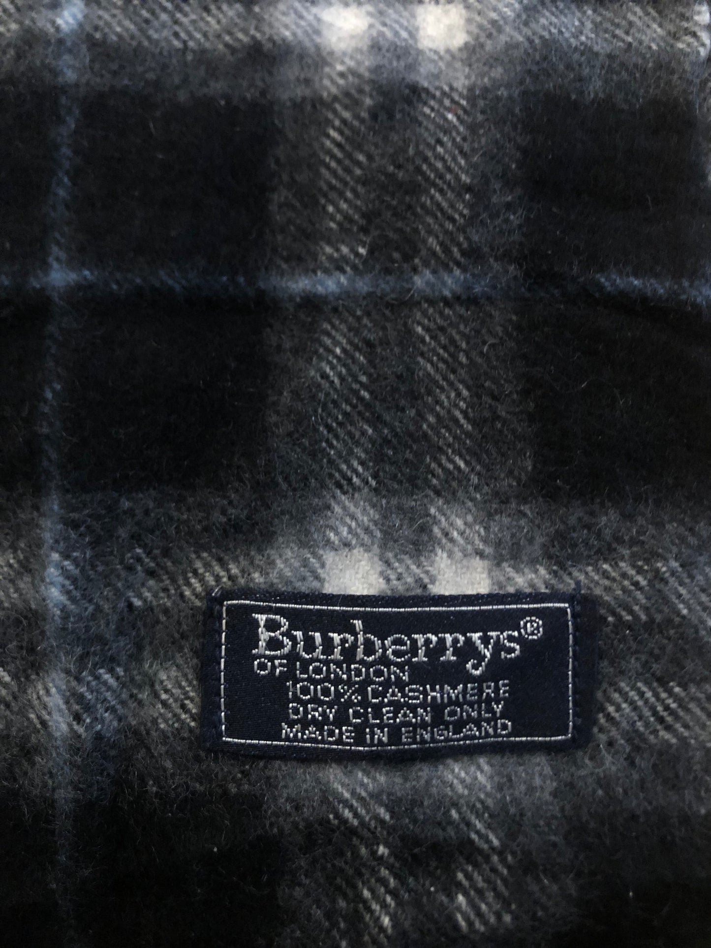 Vintage Burberry scarf black