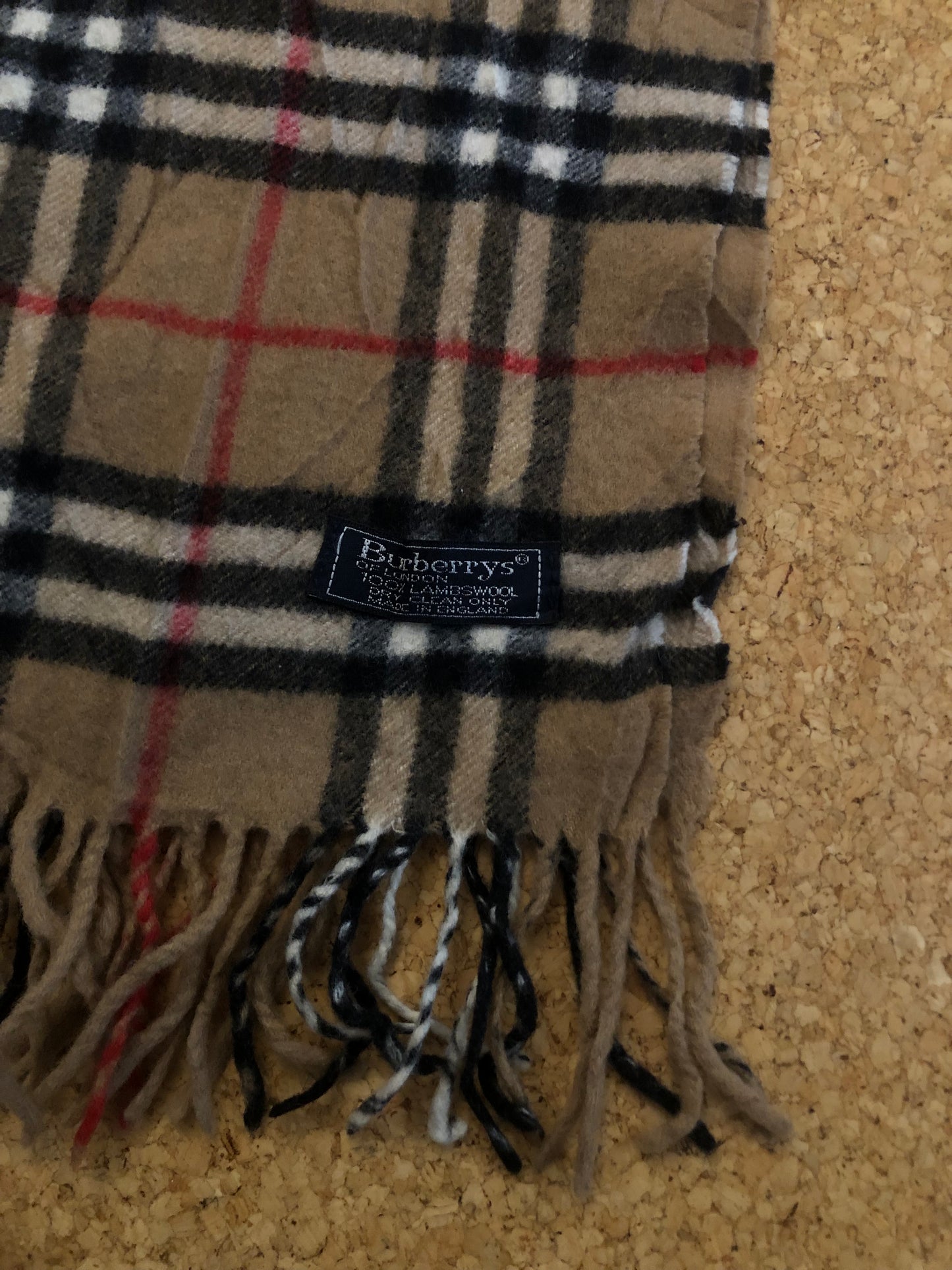 Vintage Burberry scarf beige