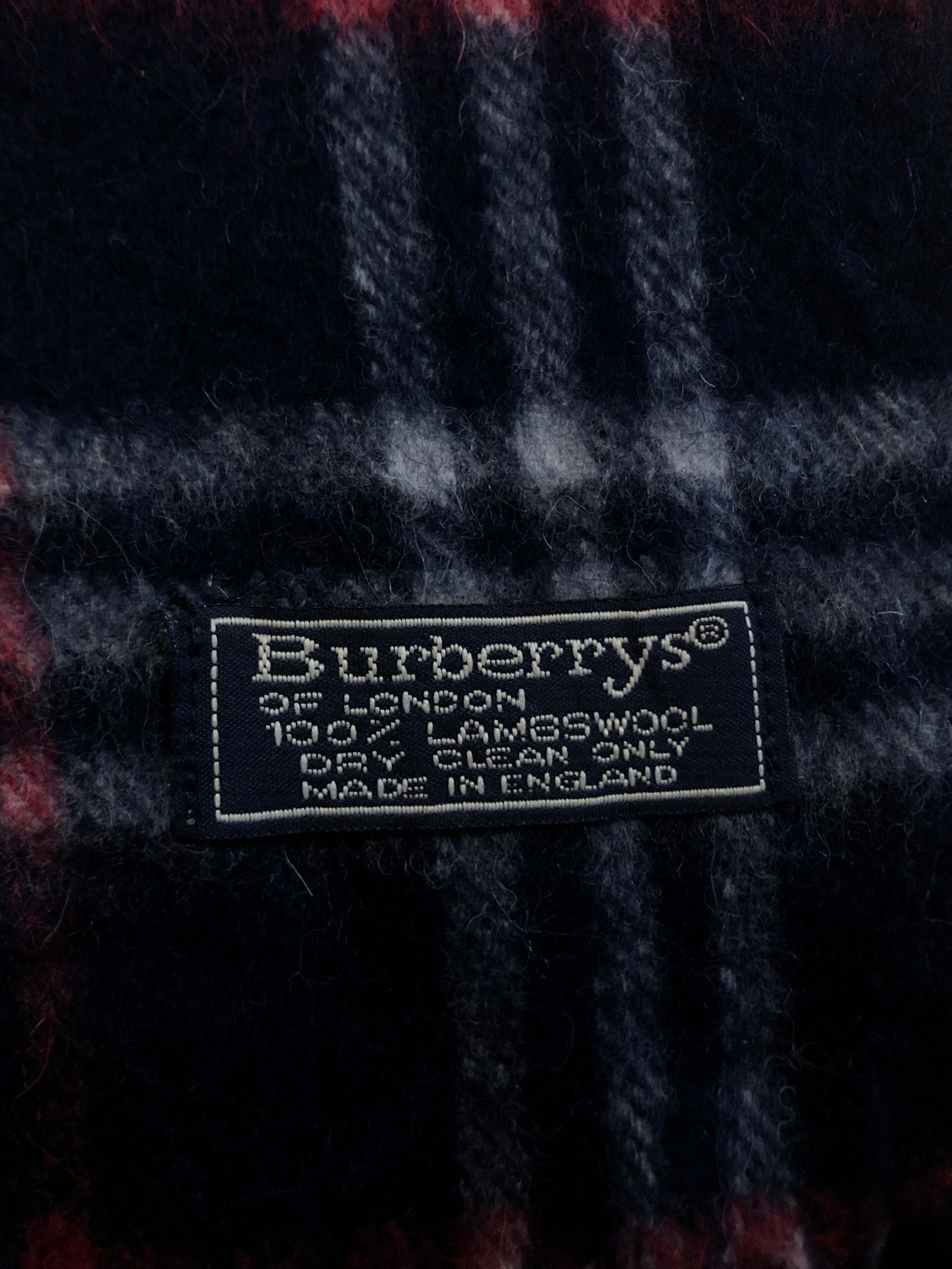 Vintage Burberry scarf blue