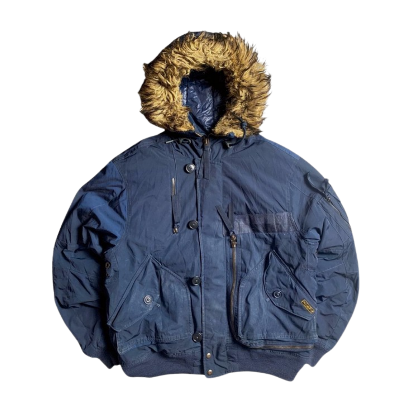 Vintage Ralph Lauren fur hood jacket