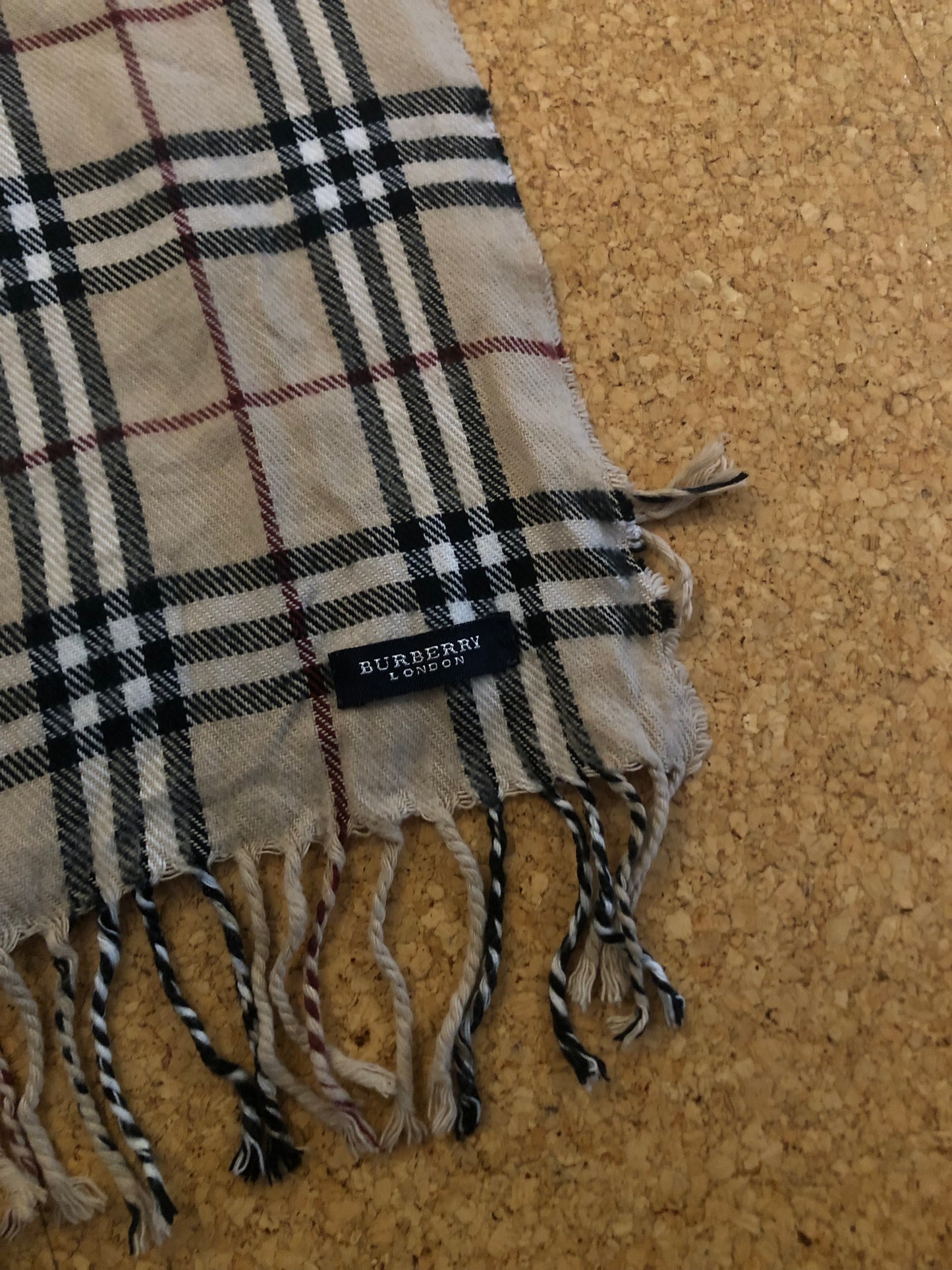 Vintage Burberry scarf beige