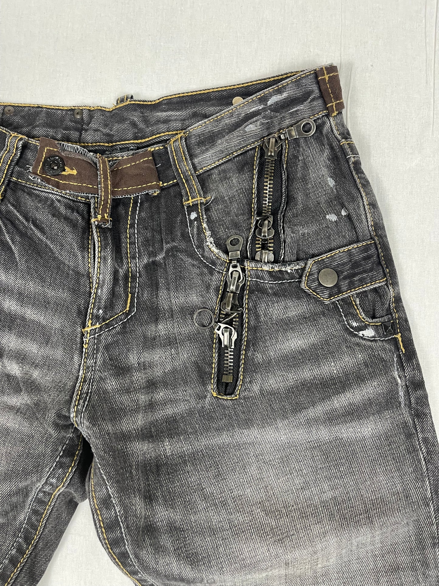 Semantic Design Multi zip bootcut denim (W32)