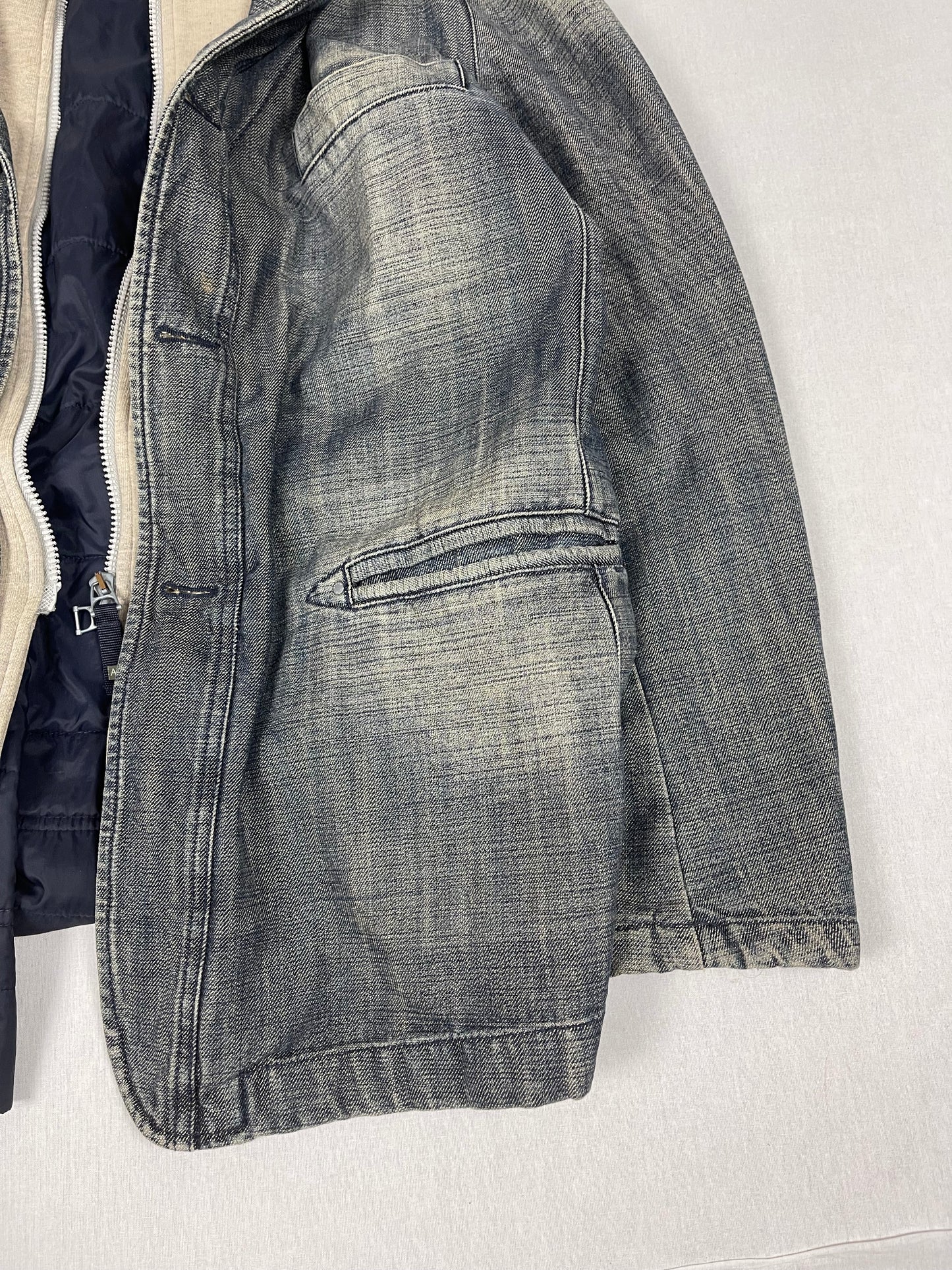 Armani layered denim Jacket (l-xl)