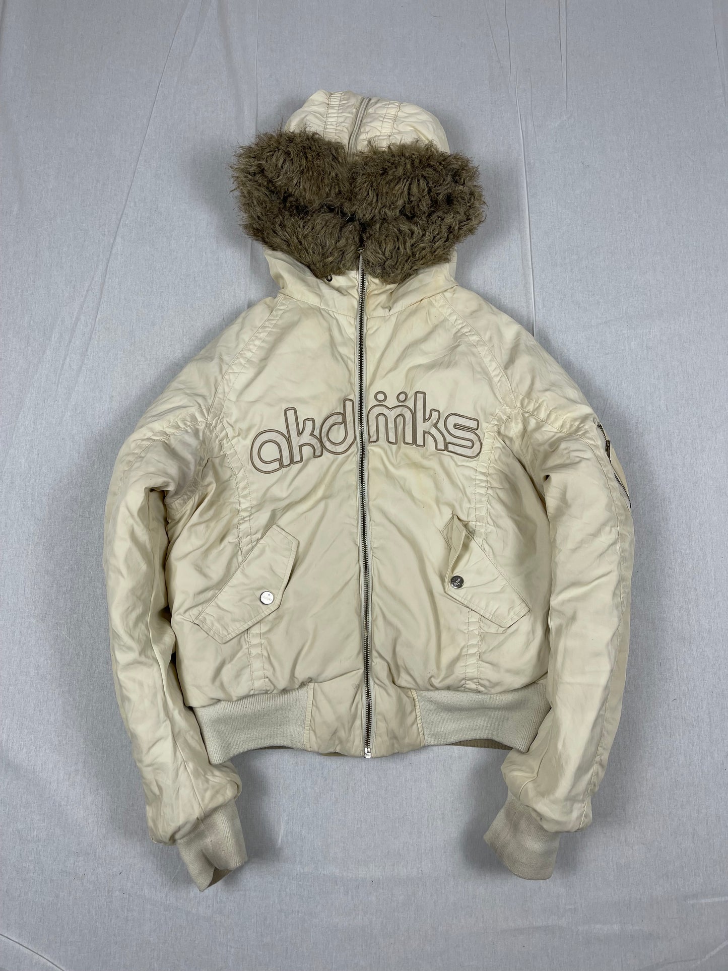 Akademiks Fur Hooded Jacket (S-XS Woman)