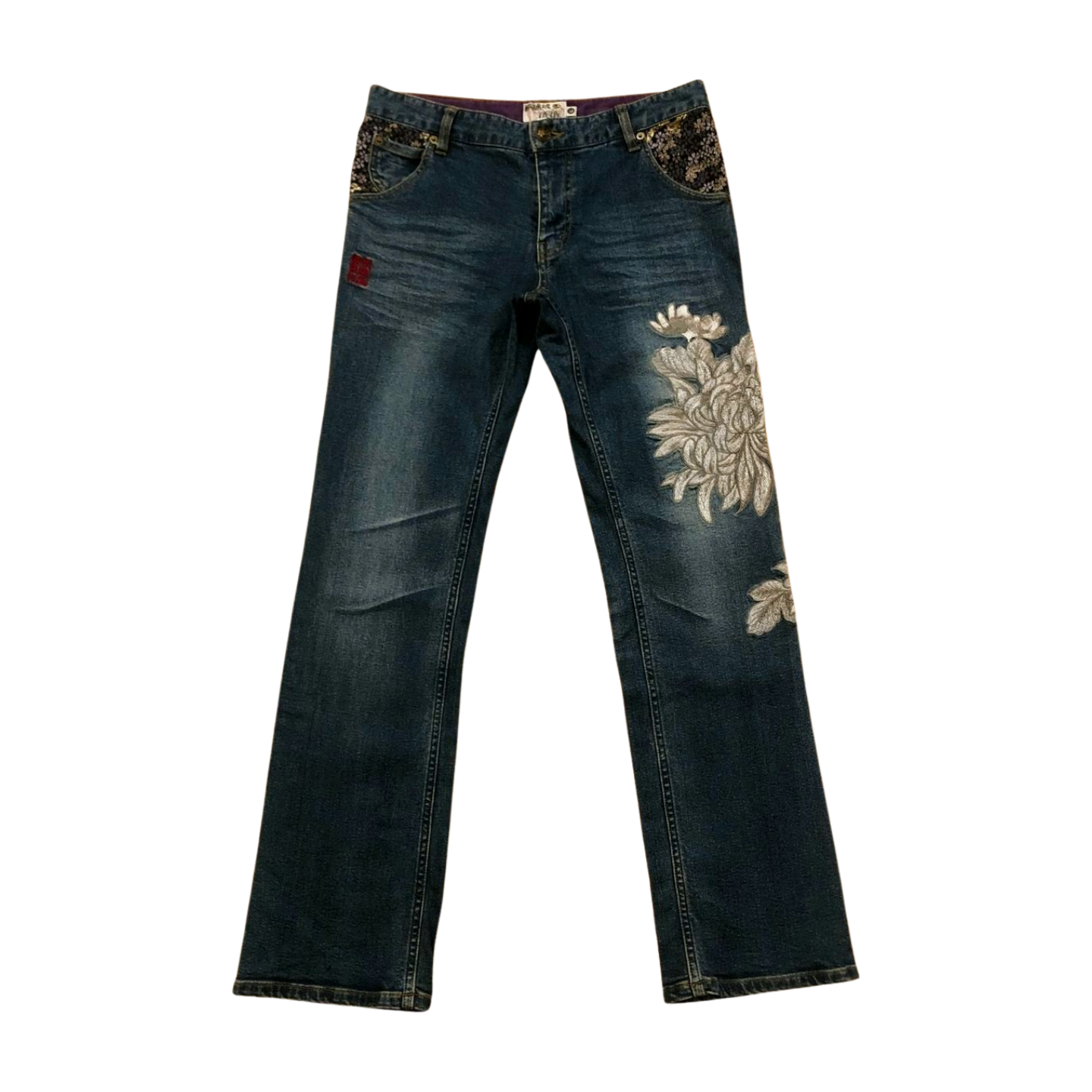 Karakuri Japanese bootcut denim (L)
