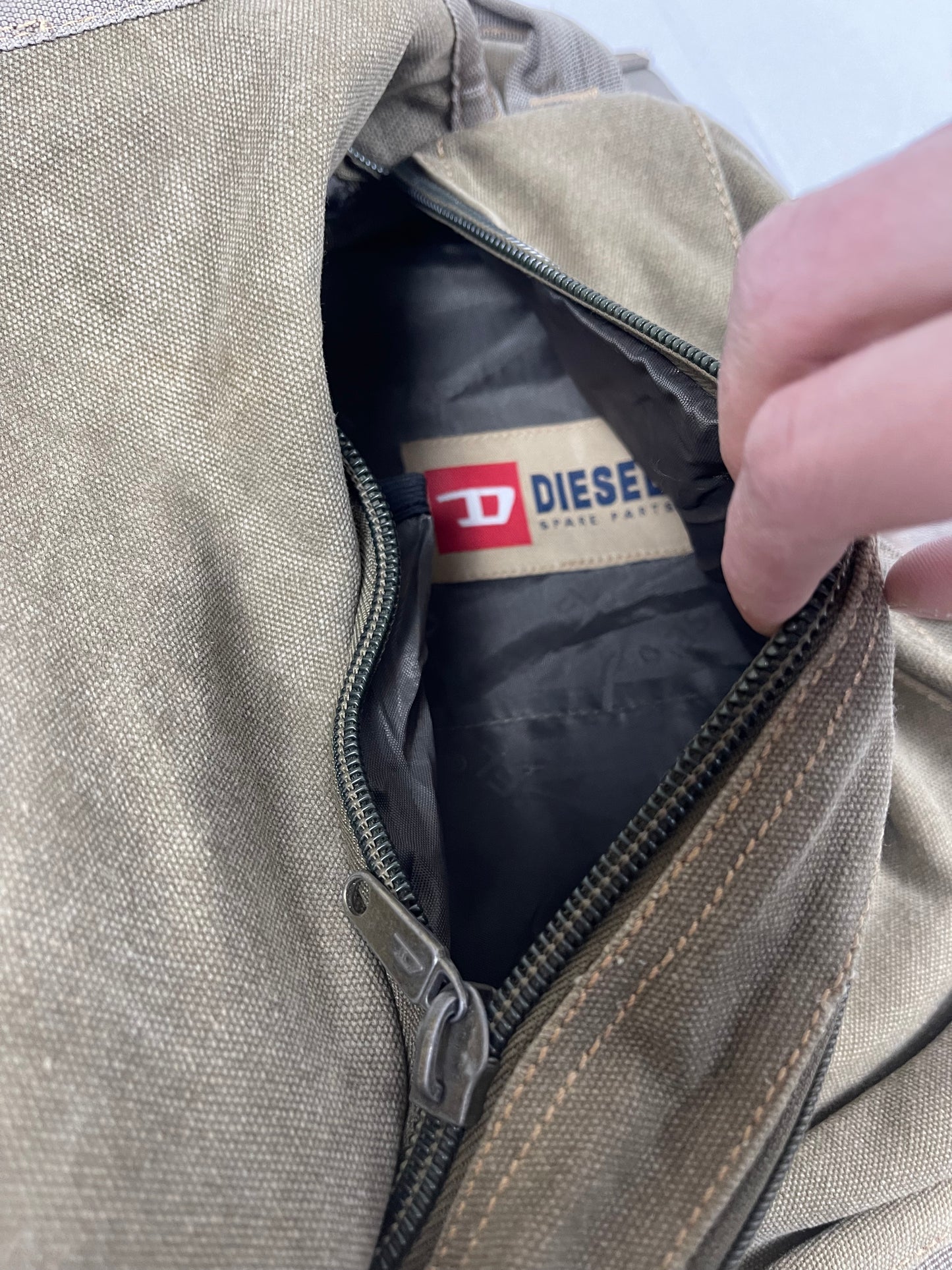 2000s Diesel Military sling bag
