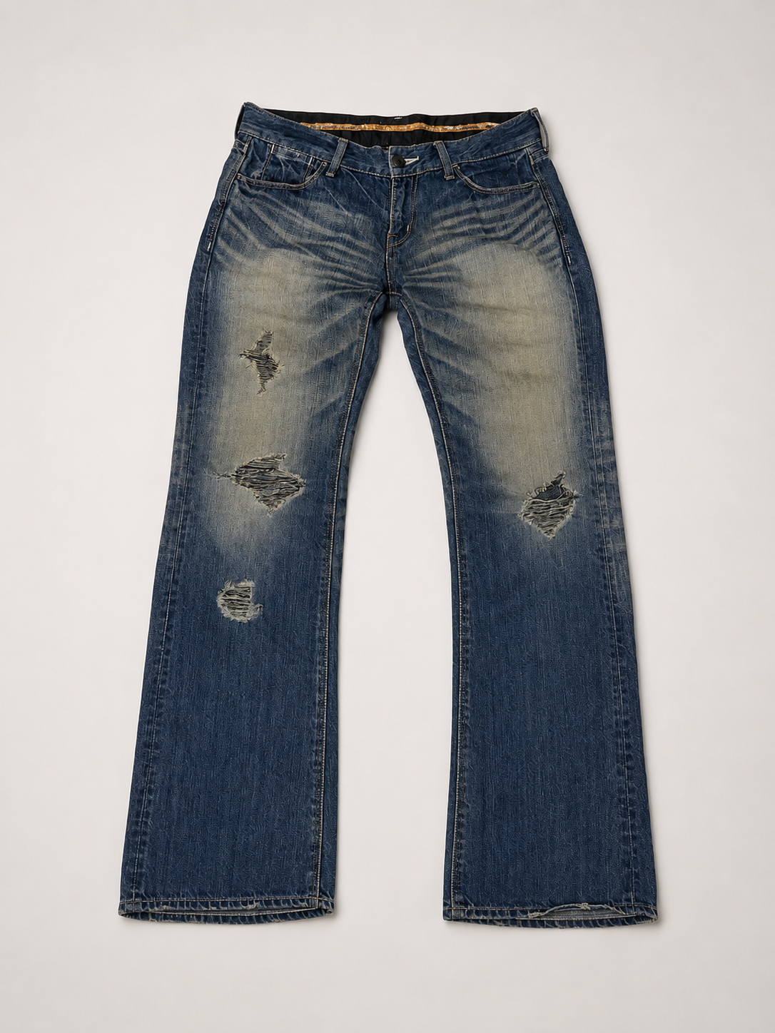 Murder license distressed flared Jeans (w34)