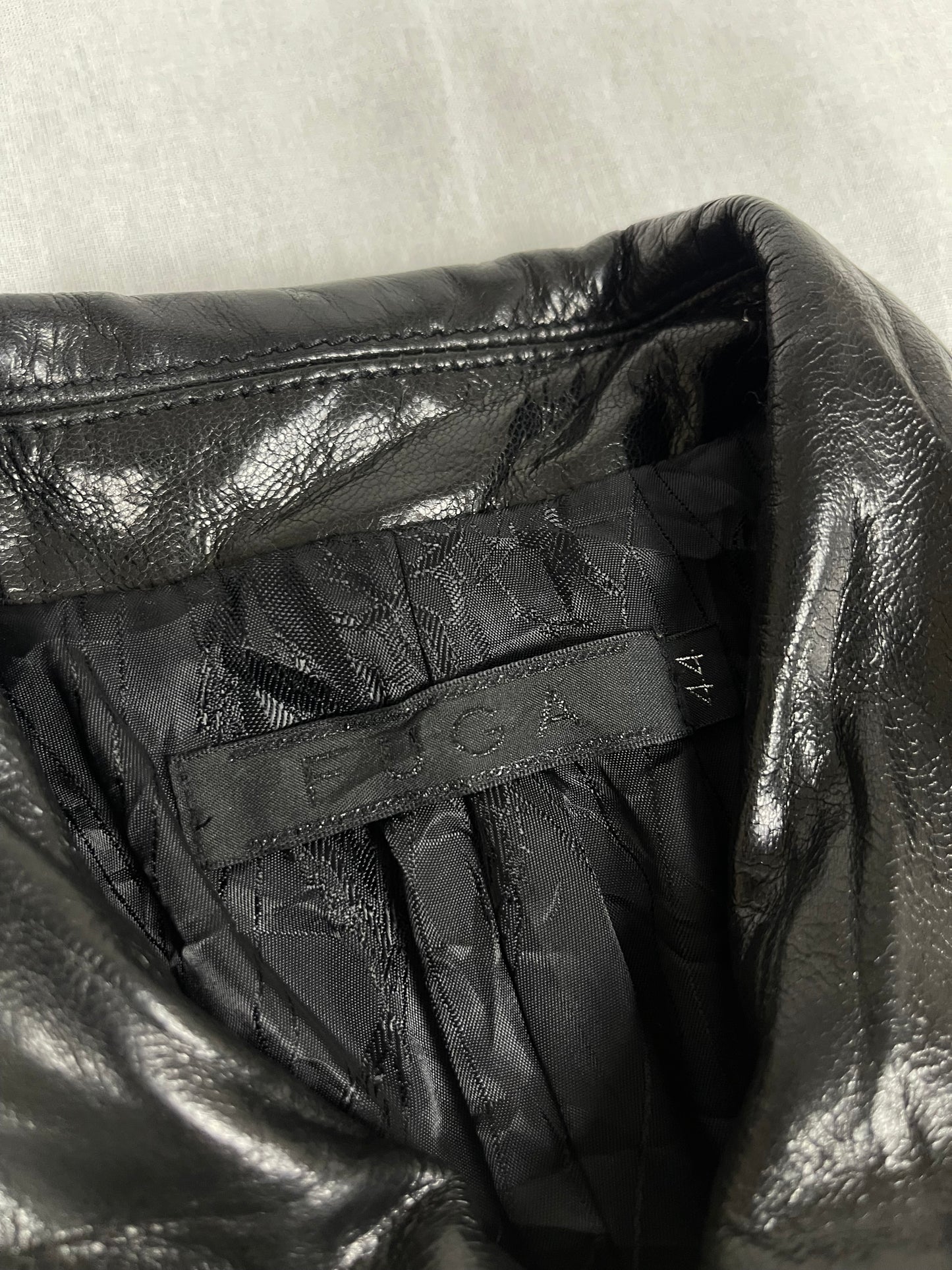 Japanese FUGA asymmetric leather jacket (s)