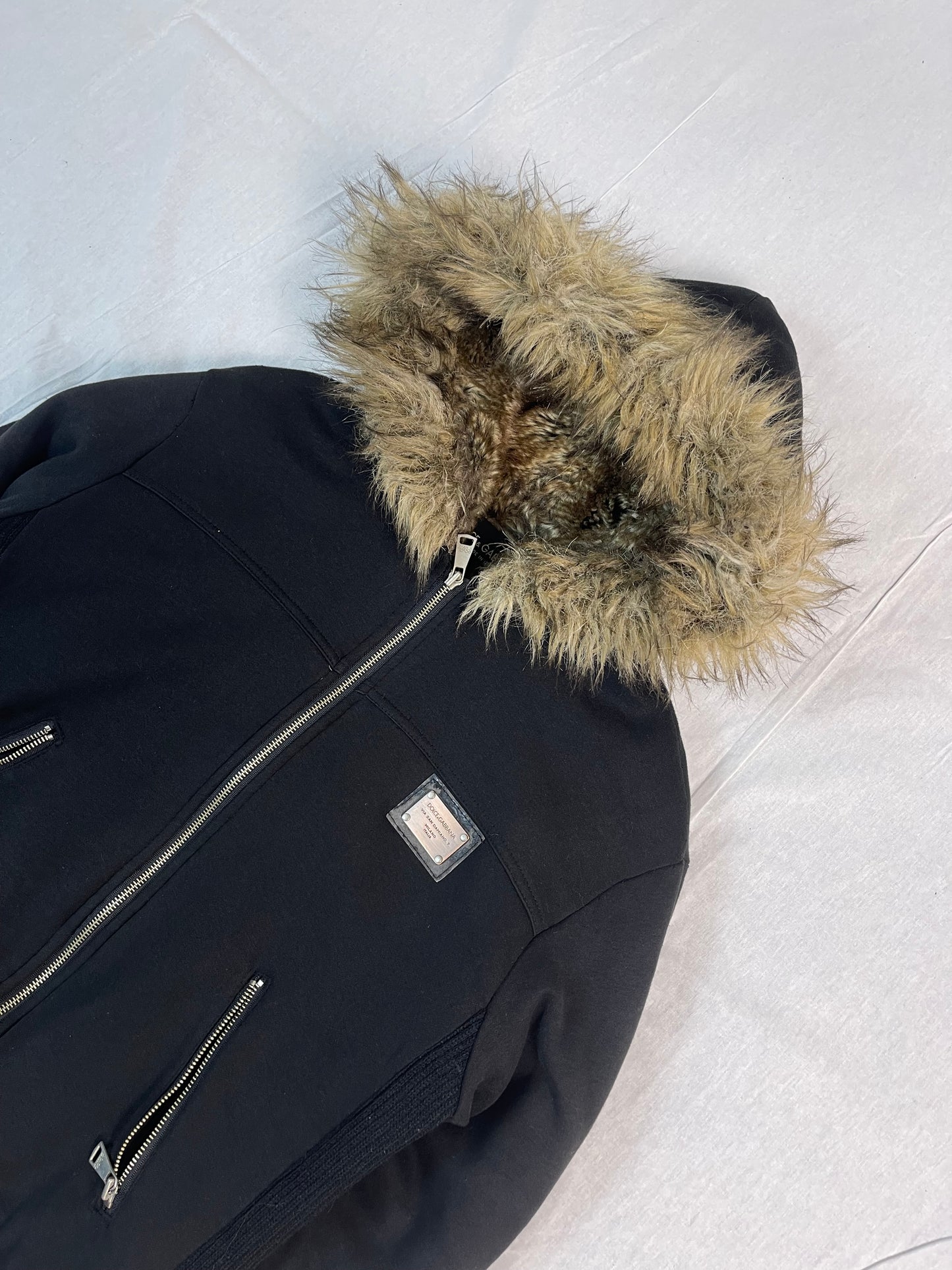 Dolce Gabbana fur Hoodie Jacket (S-M)