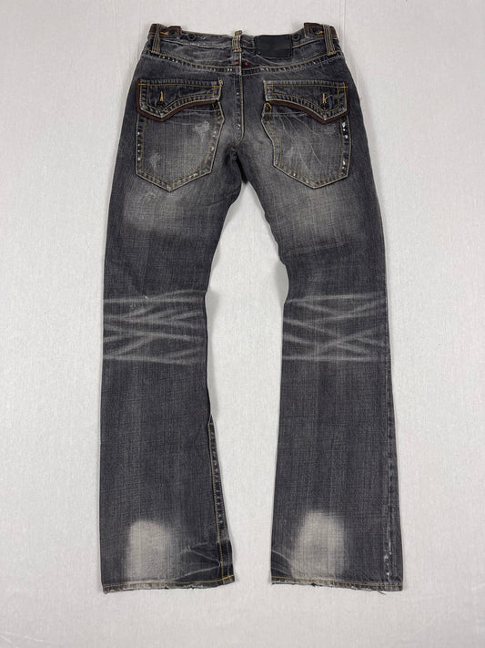 Semantic Design Multi zip bootcut denim (W32)