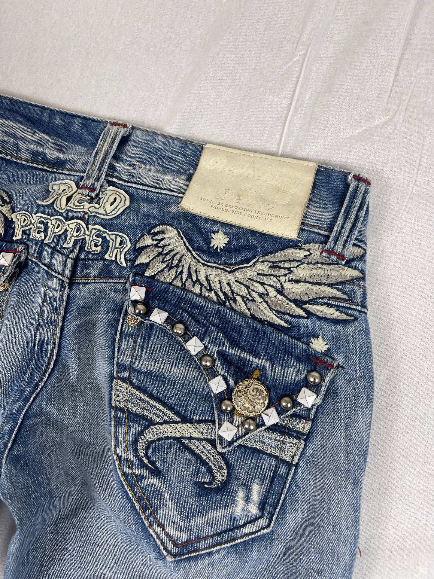 Red Pepper Japanese bootcut denim