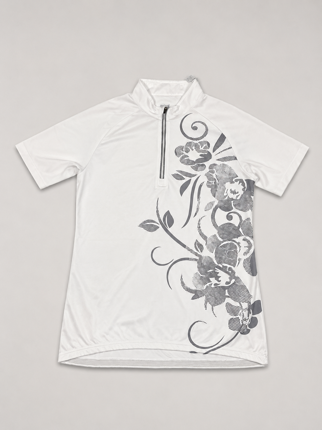 Floral half-zip shirt (m)