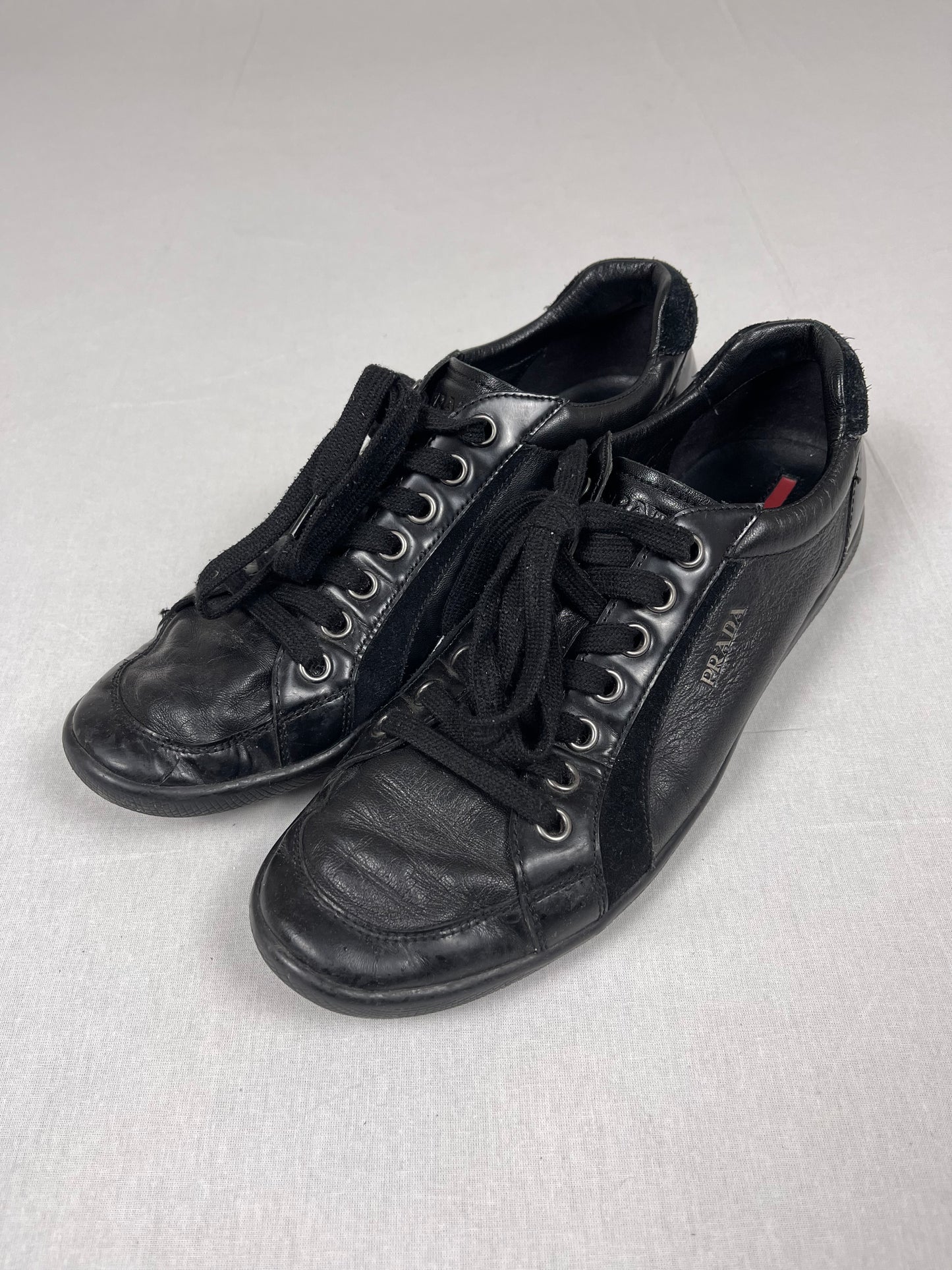 Vintage prada leather shoes (43)
