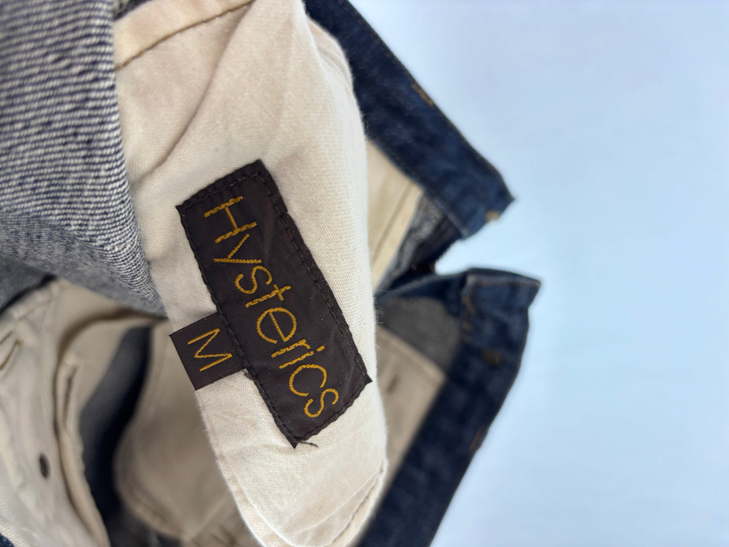 2000s Hysteric Glamour panelled unfinished jeans (W30)