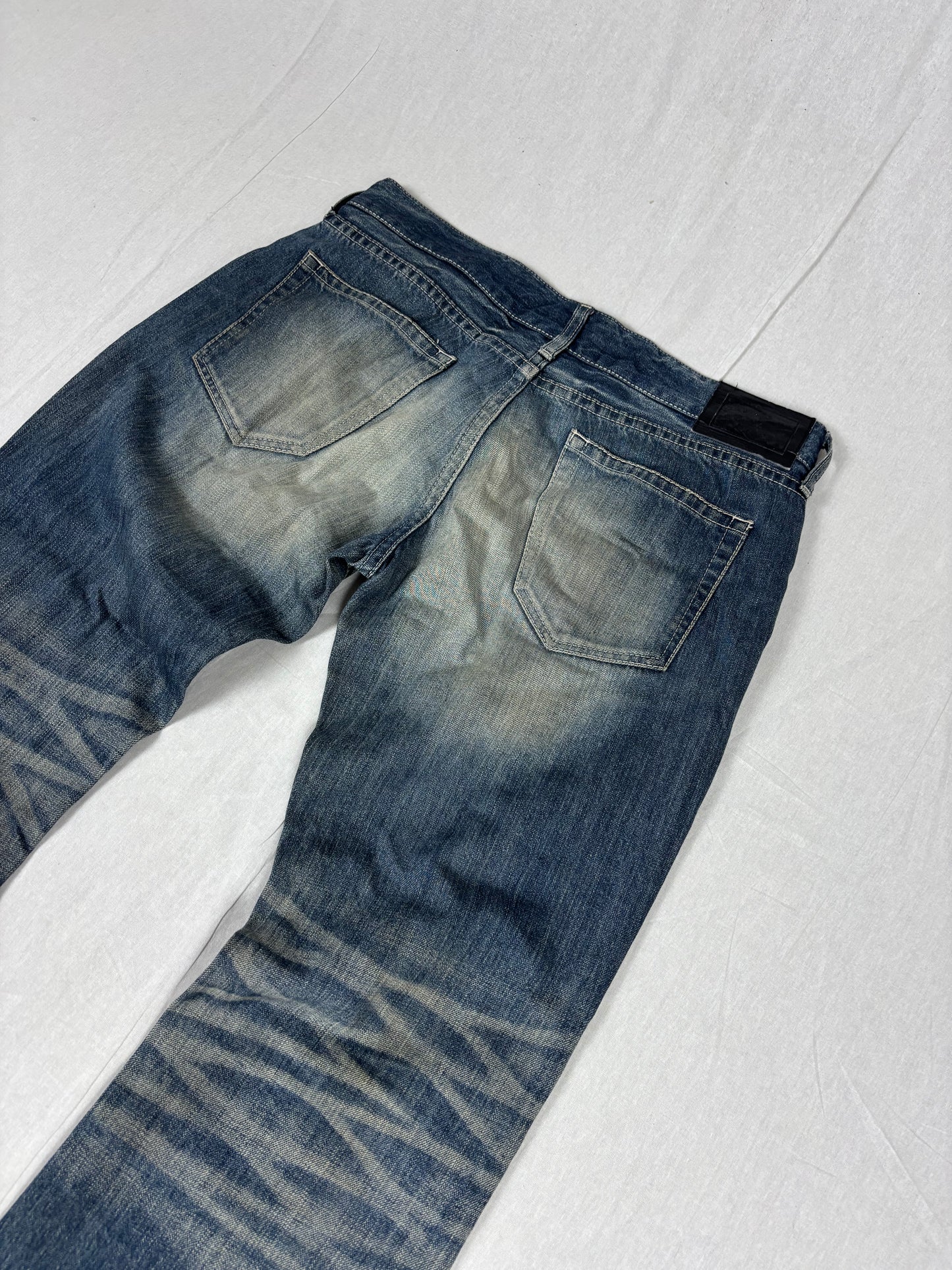 Murder license distressed flared Jeans (w34)