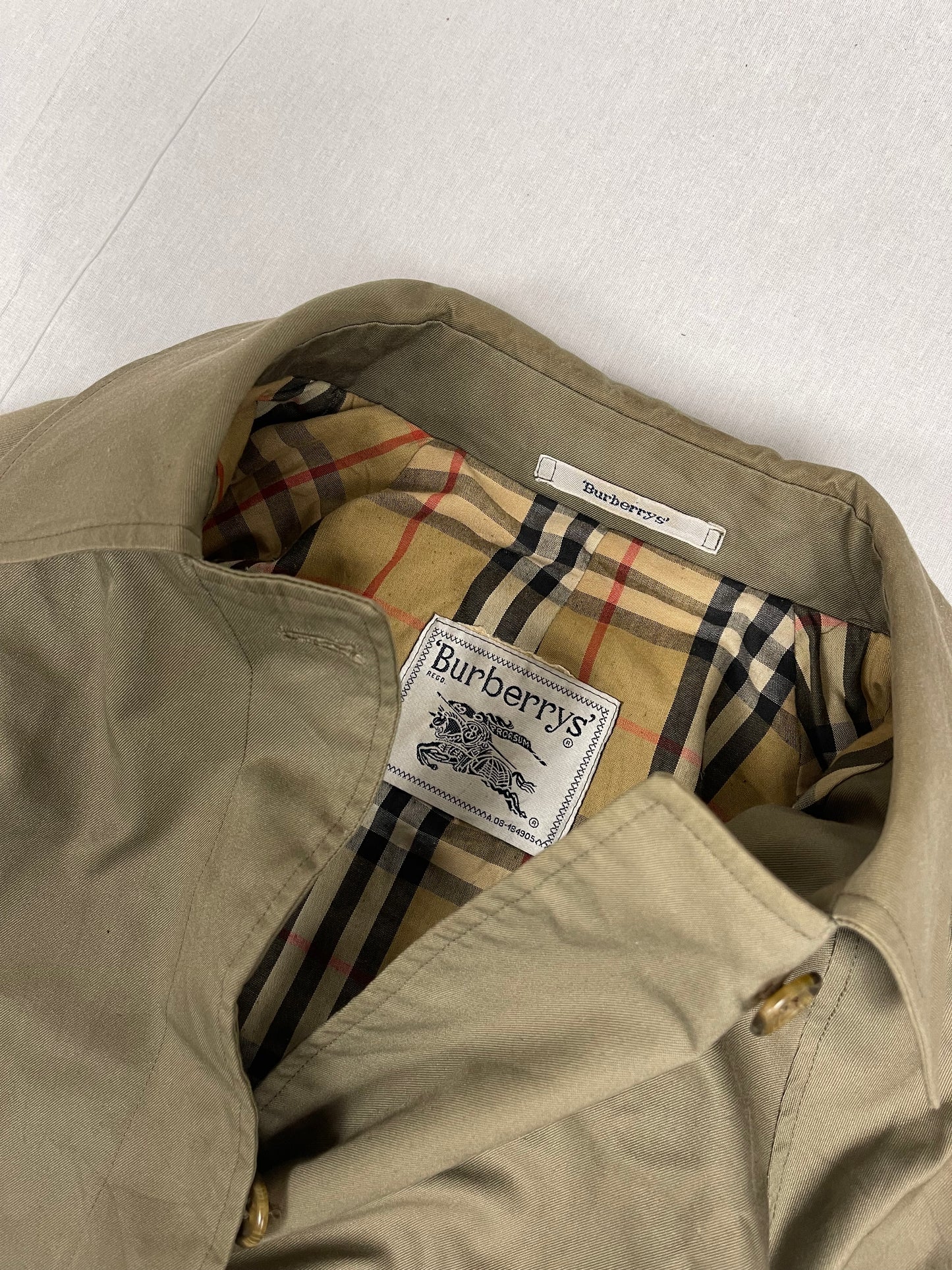 Burberry Nova Check Long Coat (M)