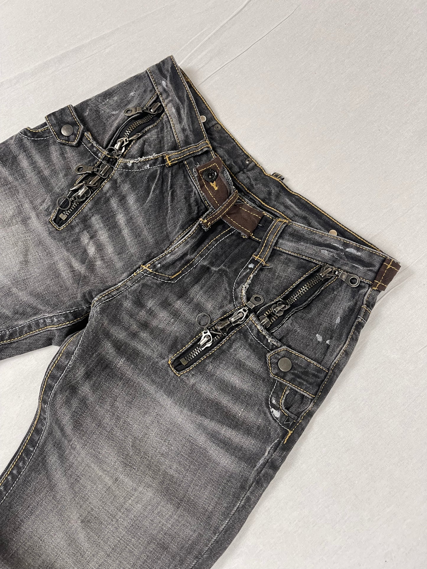 Semantic Design Multi zip bootcut denim (W32)