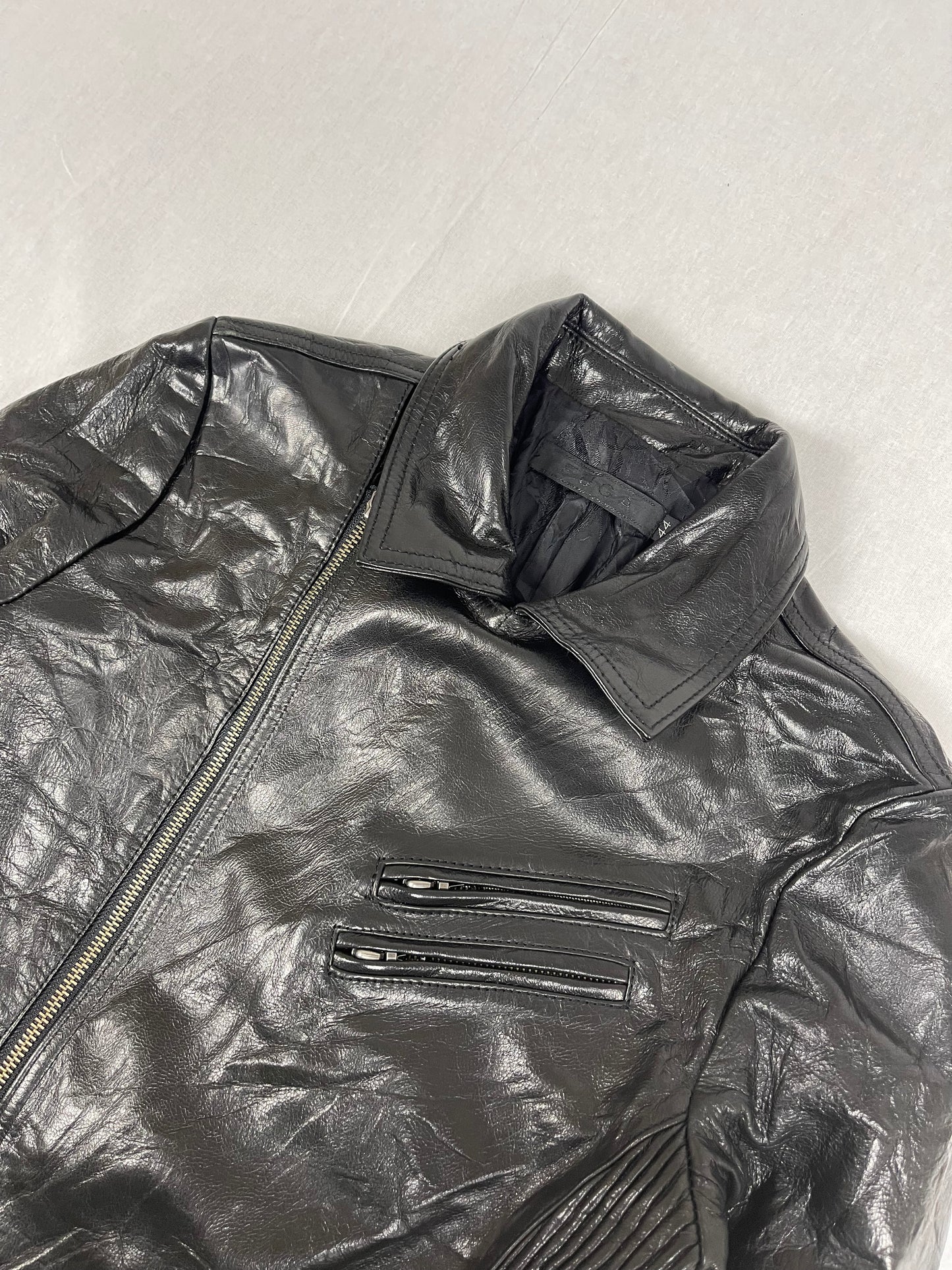 Japanese FUGA asymmetric leather jacket (s)