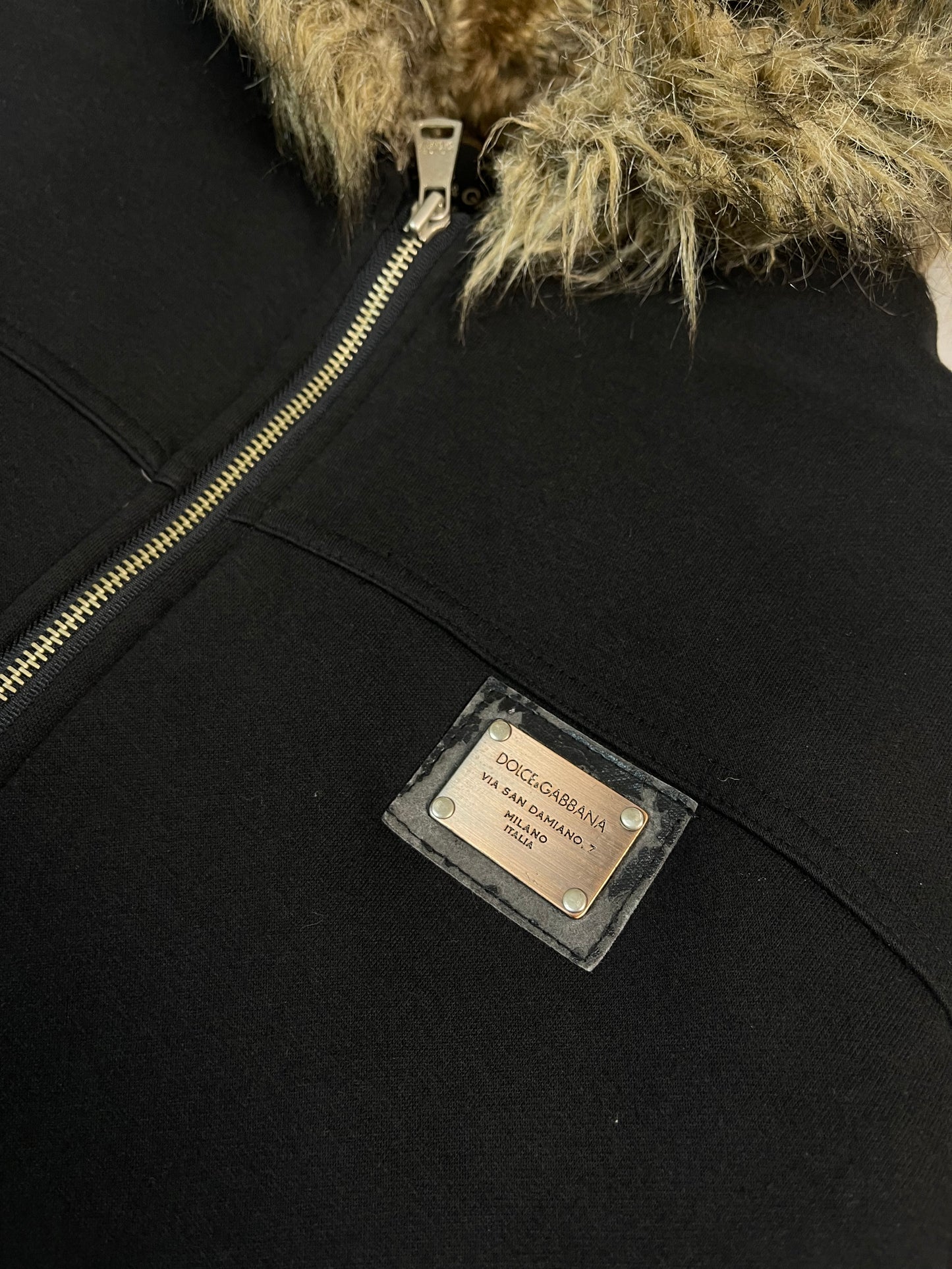 Dolce Gabbana fur Hoodie Jacket (S-M)