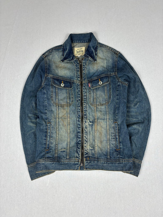00s Jackrose faded ZIP denim Jacket (s/m)