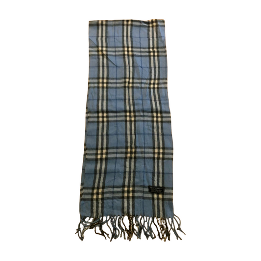 Vintage Burberry scarf light blue