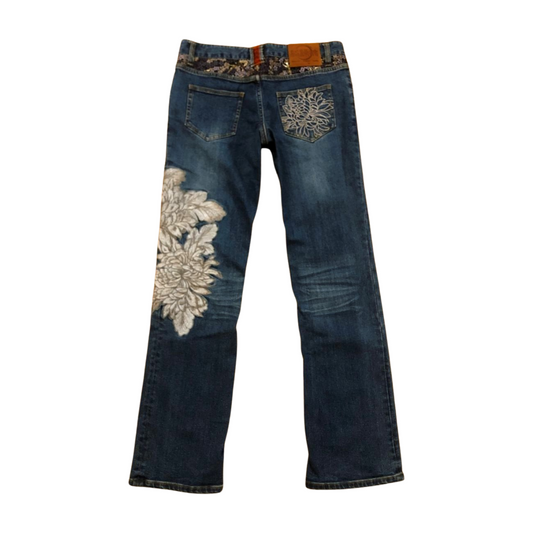 Karakuri Japanese bootcut denim (L)