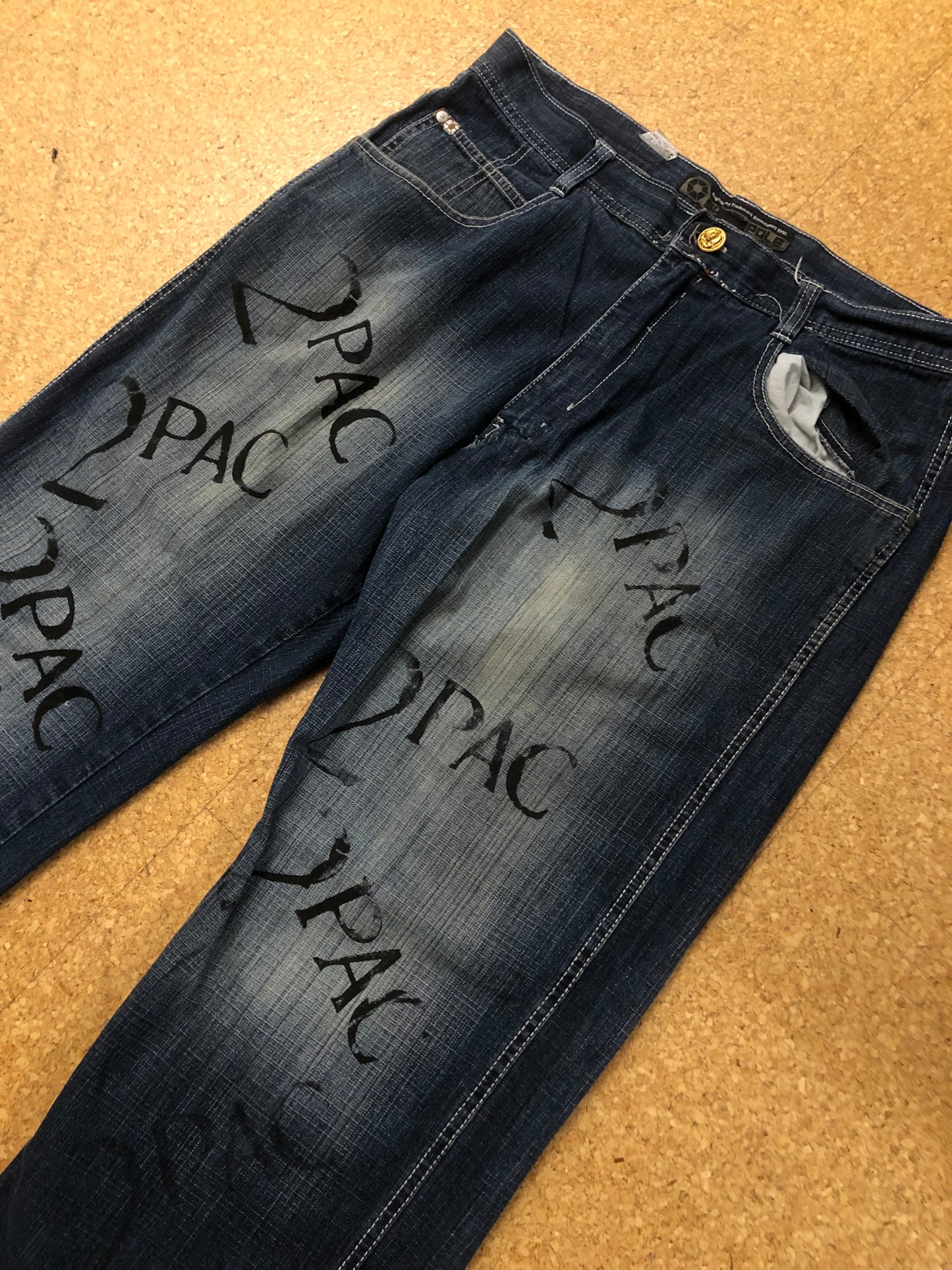 Vintage HipHop Baggy Denim Jeans (W38/ M)