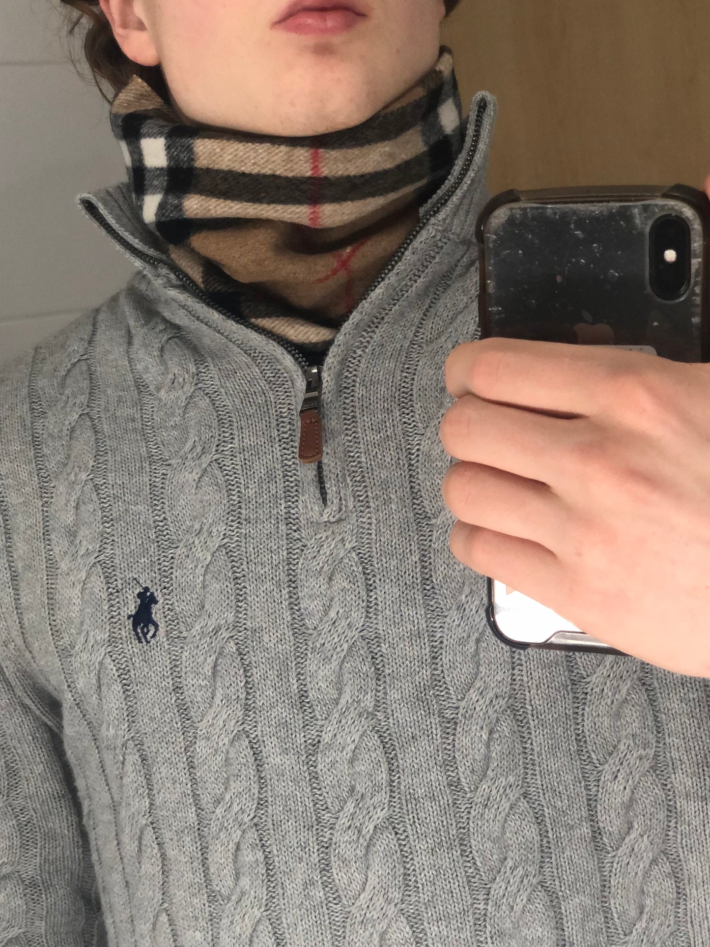 Vintage Burberry Halstuch beige