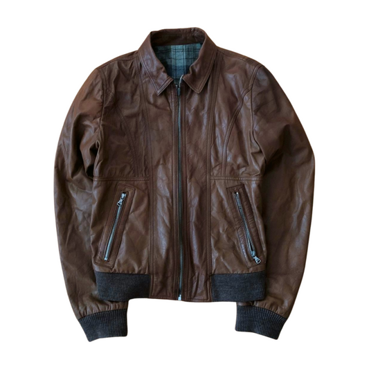 Vintage D&G leather jacket (S)
