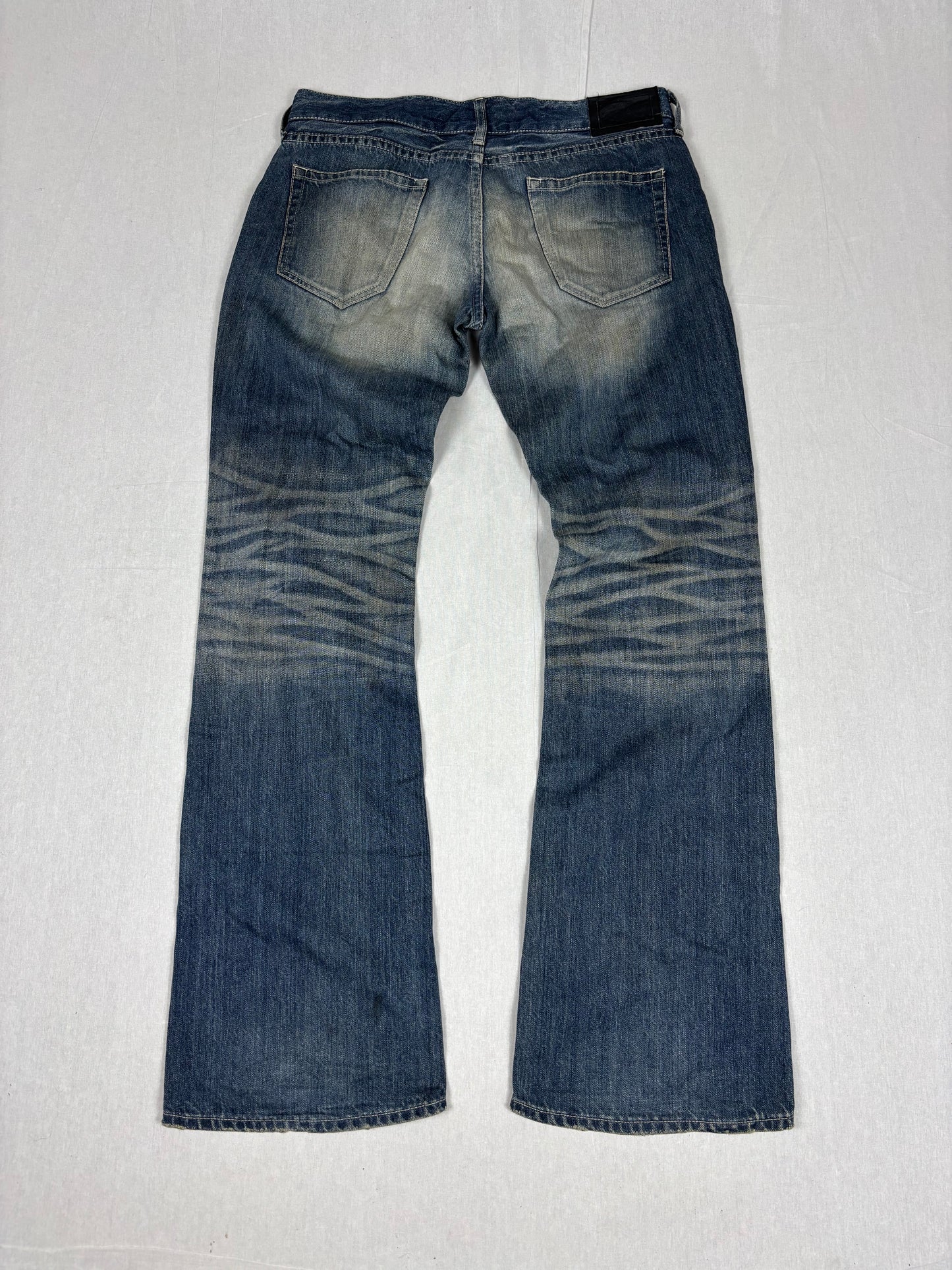 Murder license distressed flared Jeans (w34)