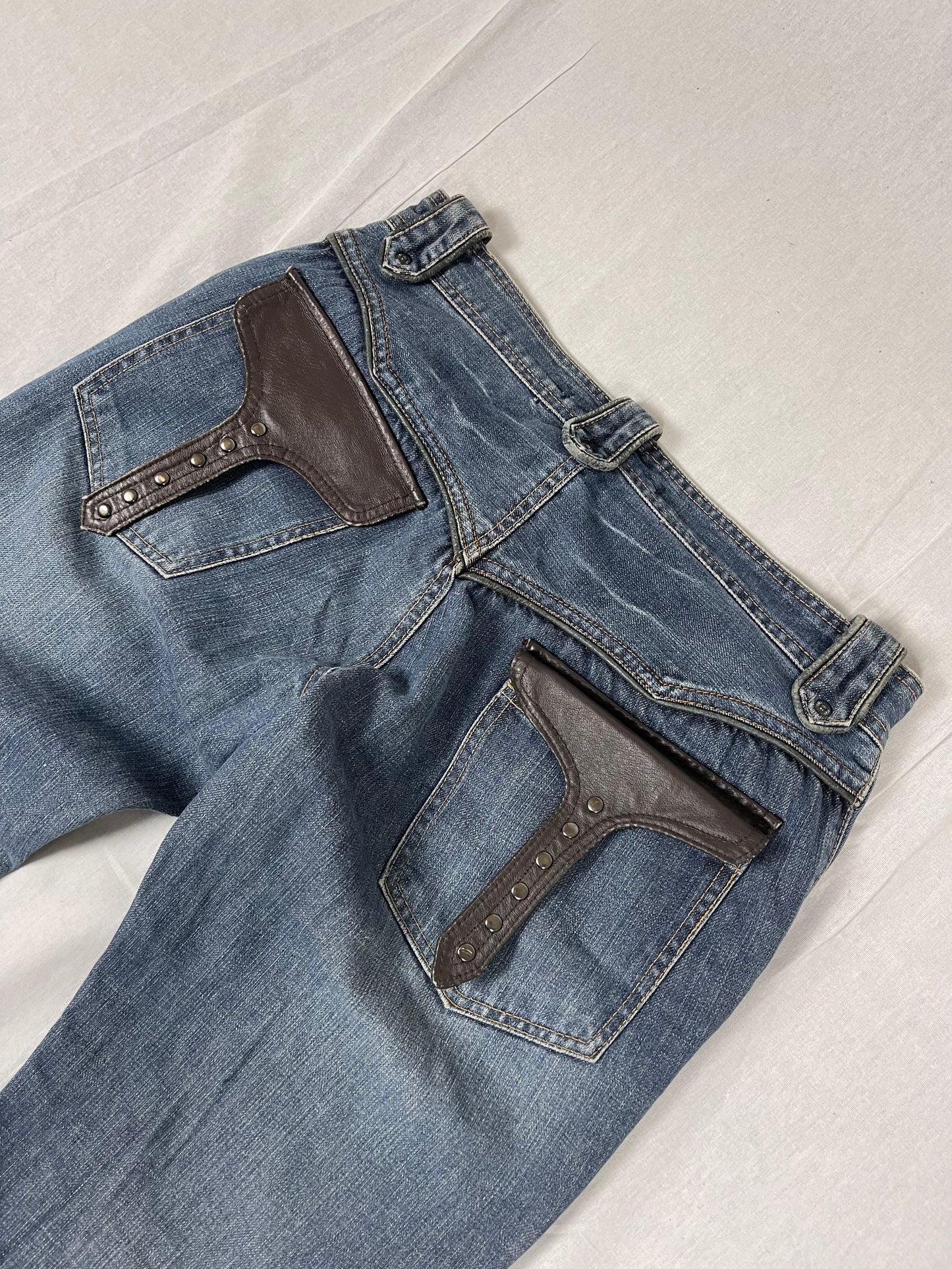 Schlussel leather Pocket Jeans (W32/ M)