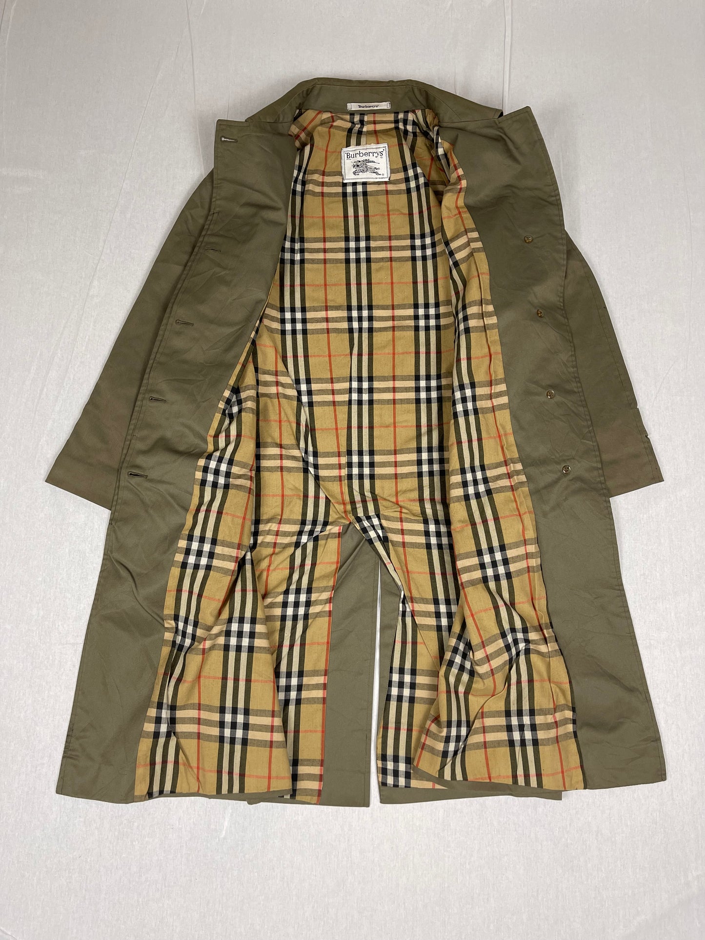 Burberry Nova Check Long Coat (M)
