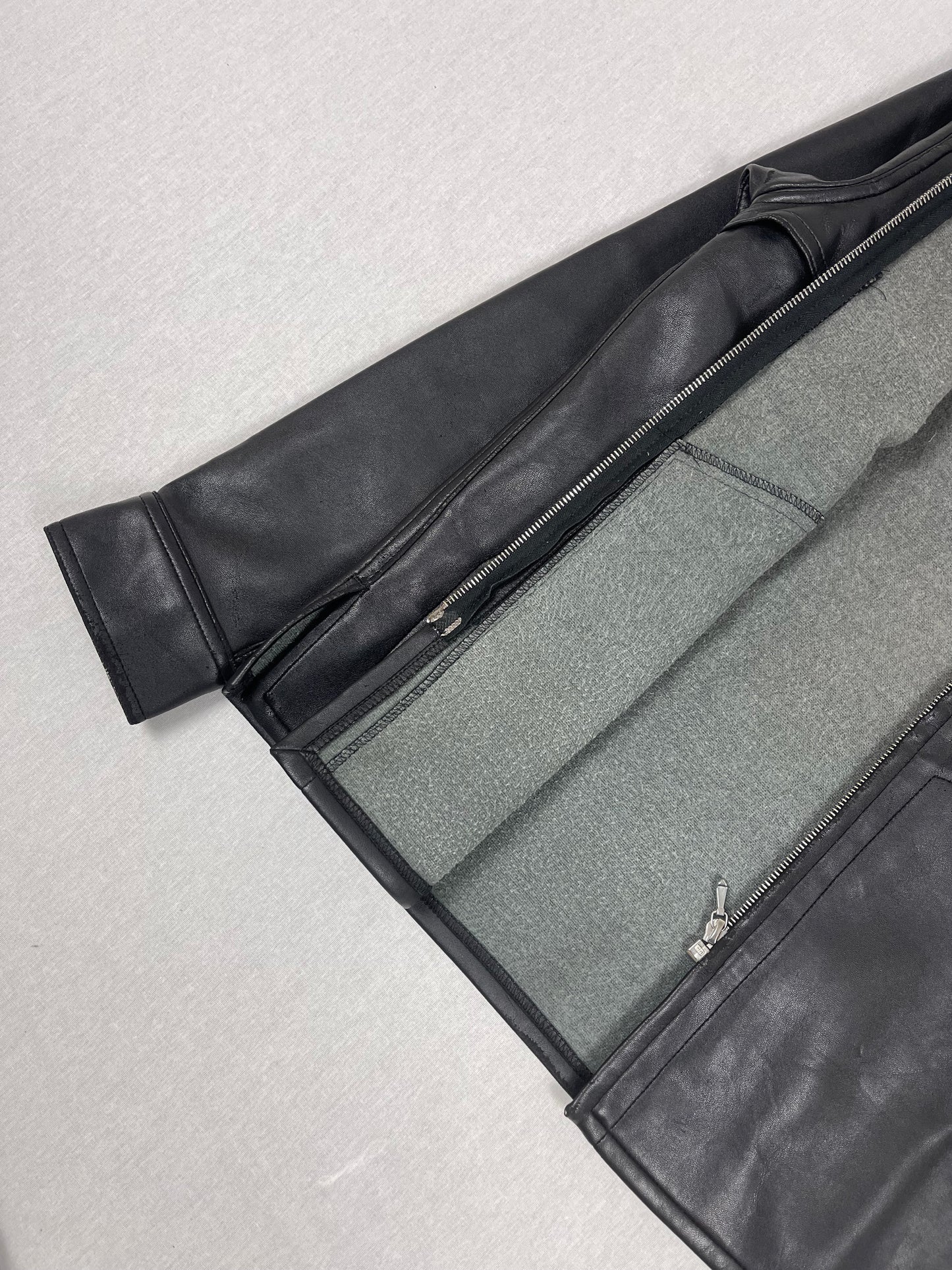 1990s Agnes Synthetic leather jacket (s)