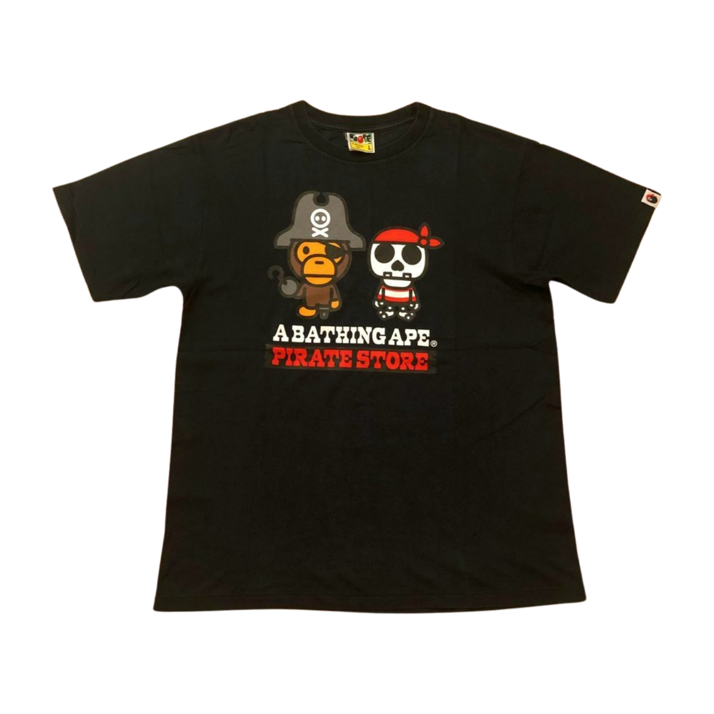 Vintage Bape Baby Milo pirate Tee (L)